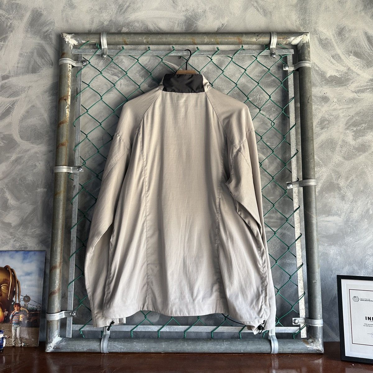 Patagonia × Vintage Vintage patagonia windbreaker jacket Beige Full Zip Gorpcore Size US XL / EU 56 / 4 - 11 Thumbnail