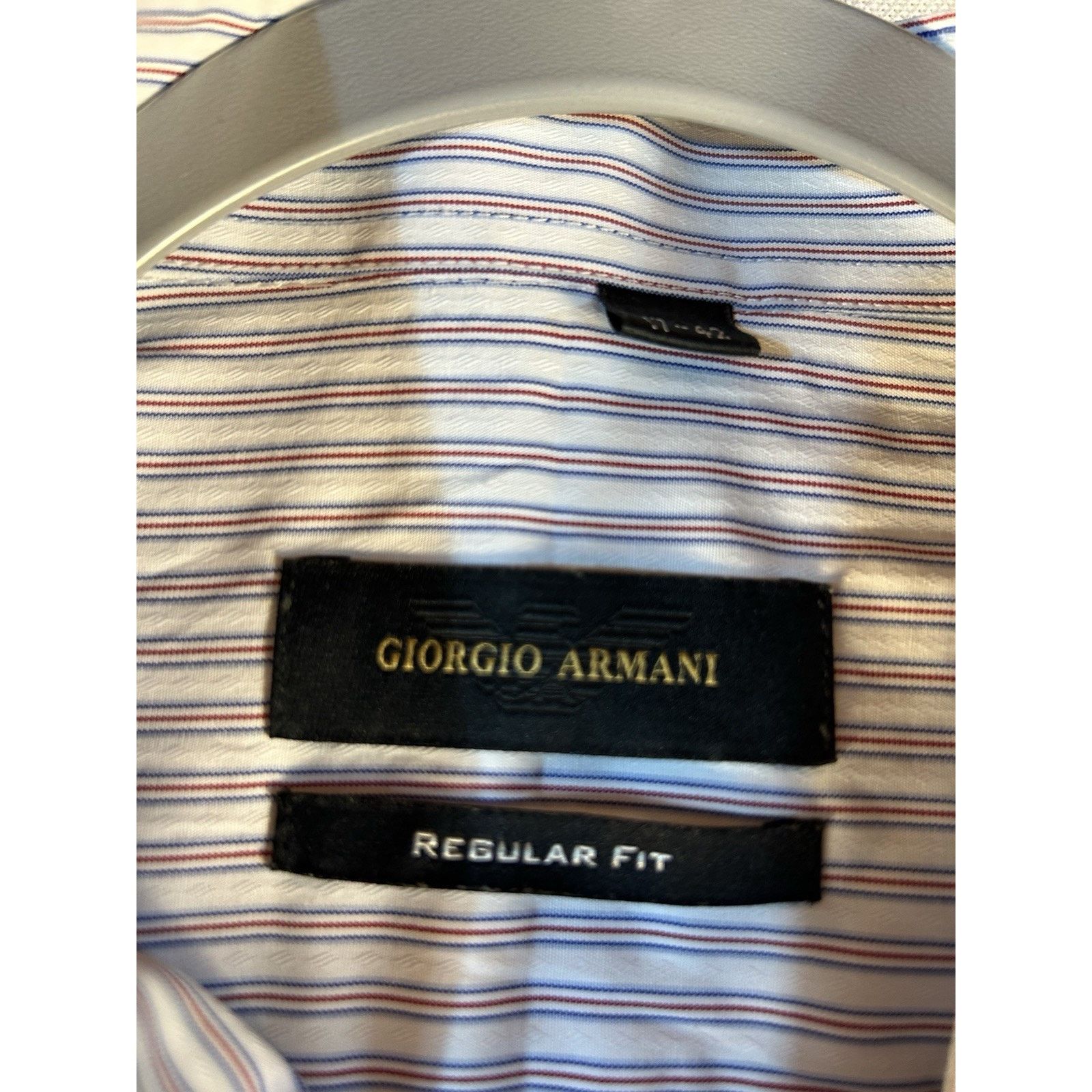 Giorgio Armani Giorgio Armani Mens 17 42 Lt Weight Dress Button Pocket Size US L / EU 52-54 / 3 - 4 Thumbnail