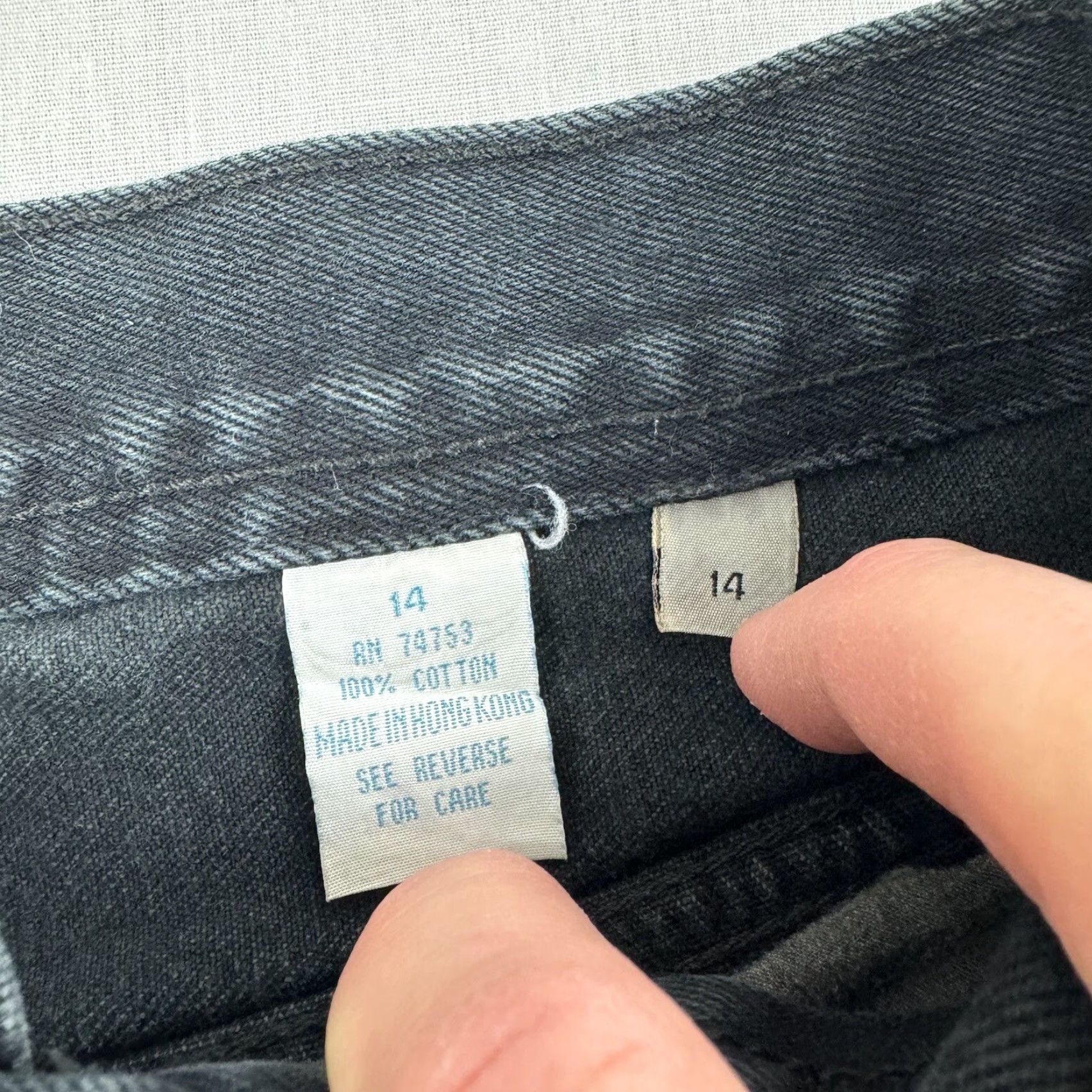 Vintage VINTAGE Carolina Blues Jeans Womens 14 Black Mom Jeans High Waist 90s Y2K Size 36" / US 14 / IT 50 - 5 Thumbnail