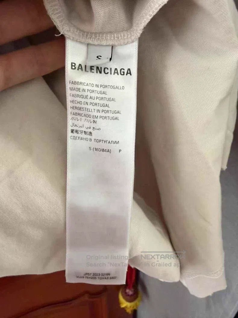 Balenciaga Balenciaga Faded Logo Short Sleeve Size US S / EU 44-46 / 1 - 4 Thumbnail