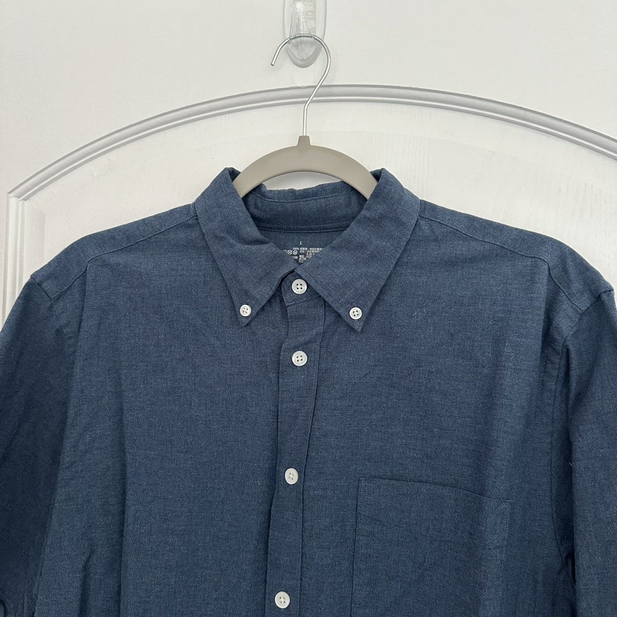 Muji MUJI Short Sleeve Pocket Buttondown Shirt (Asia Fit) Size US L / EU 52-54 / 3 - 3 Thumbnail