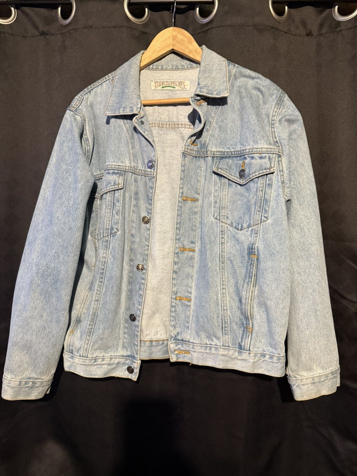 Vintage Vintage Todaysnews denim trucker jacket Size US M / EU 48-50 / 2 - 1 Thumbnail