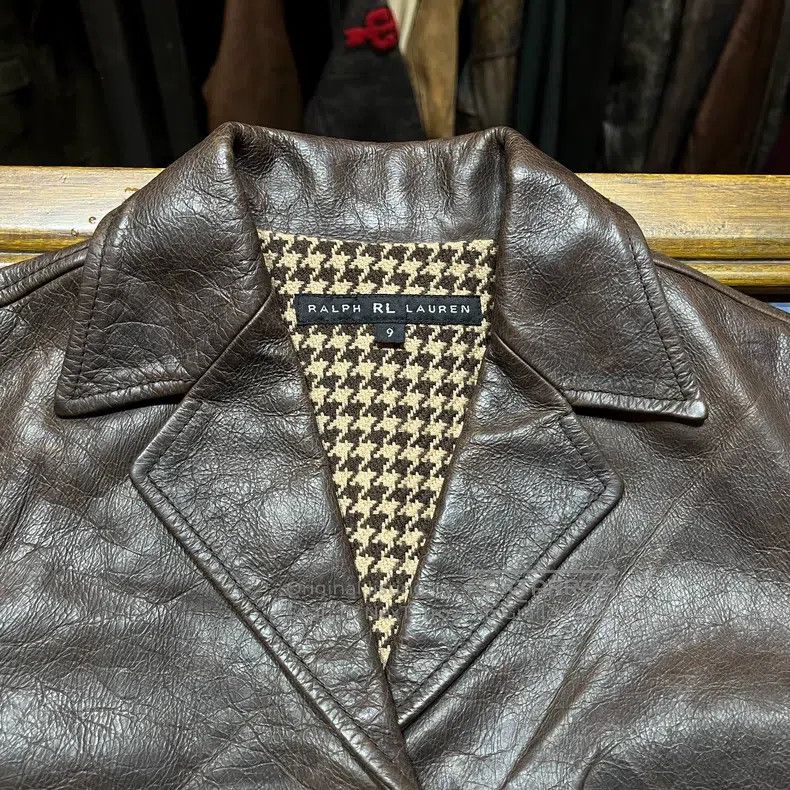 RRL Ralph Lauren RRL Ralph Lauren Thousand bird grid lined leather jacket Size US M / EU 48-50 / 2 - 3 Thumbnail