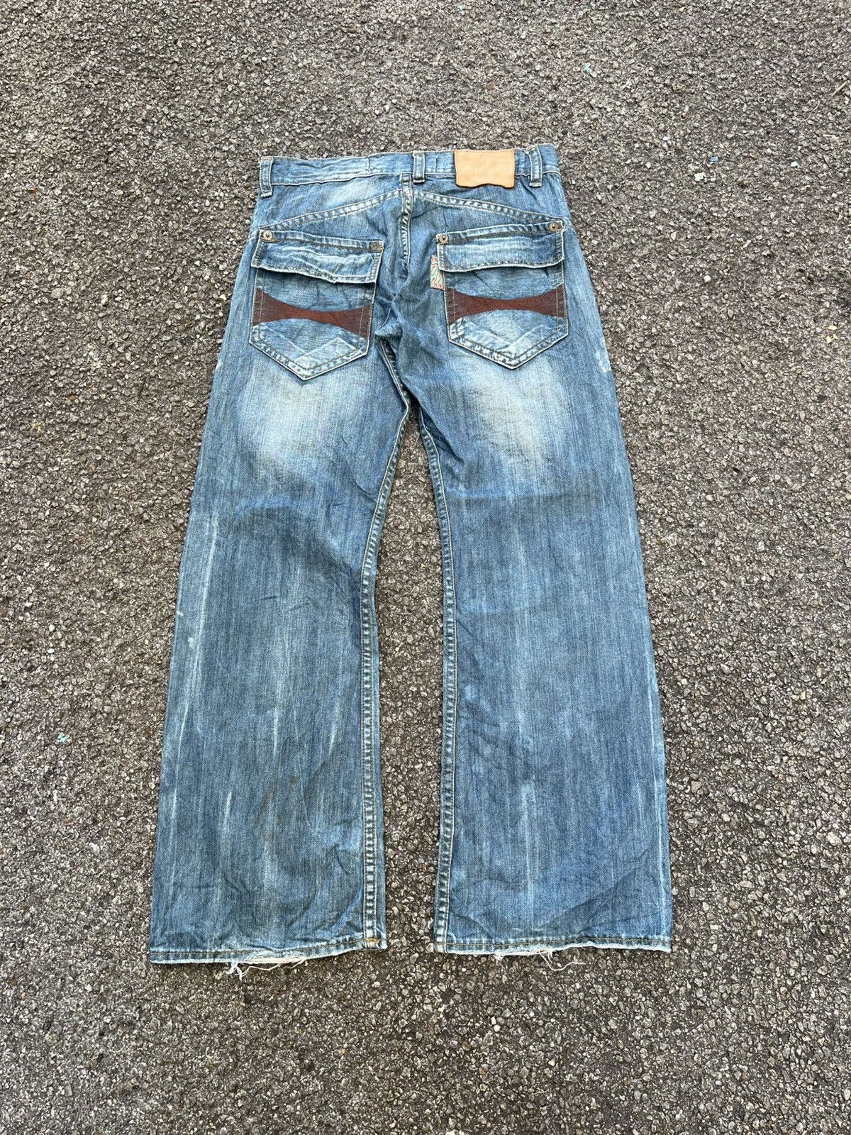 Hysteric Glamour Flare Jeans Baggy Loose Old Army Punk Styled Boot Cut Denim Size US 32 / EU 48 - 8 Thumbnail