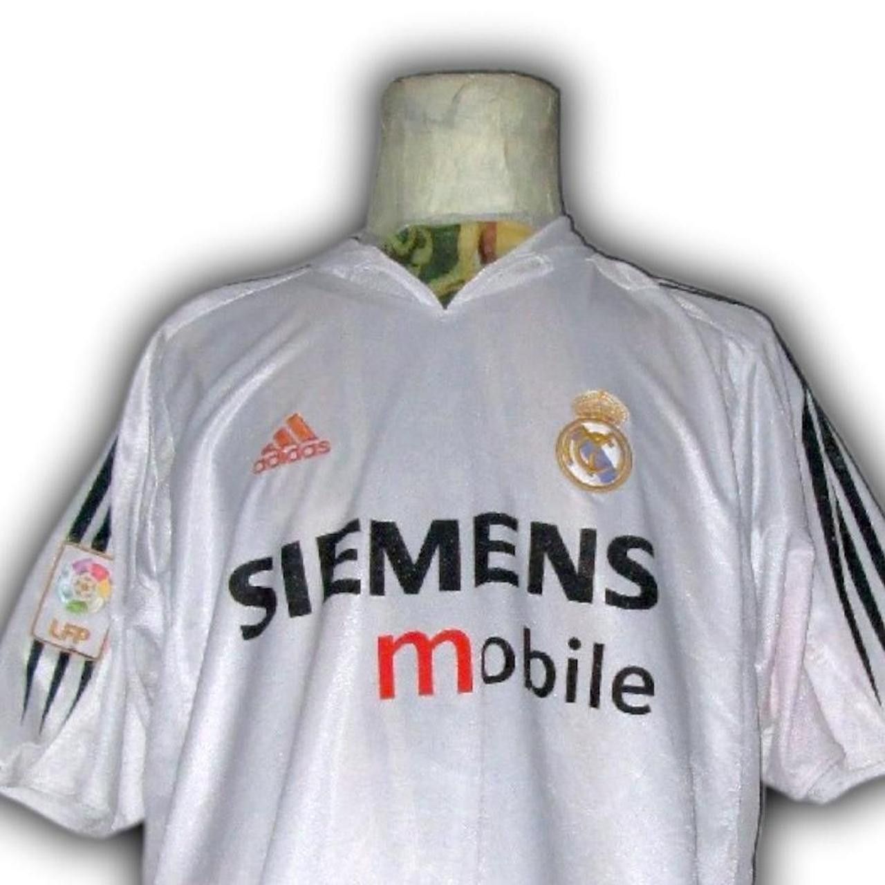 Adidas Real Madrid Spain 2004 2005 Home Shirt Jersey Size US L / EU 52-54 / 3 - 1 Thumbnail