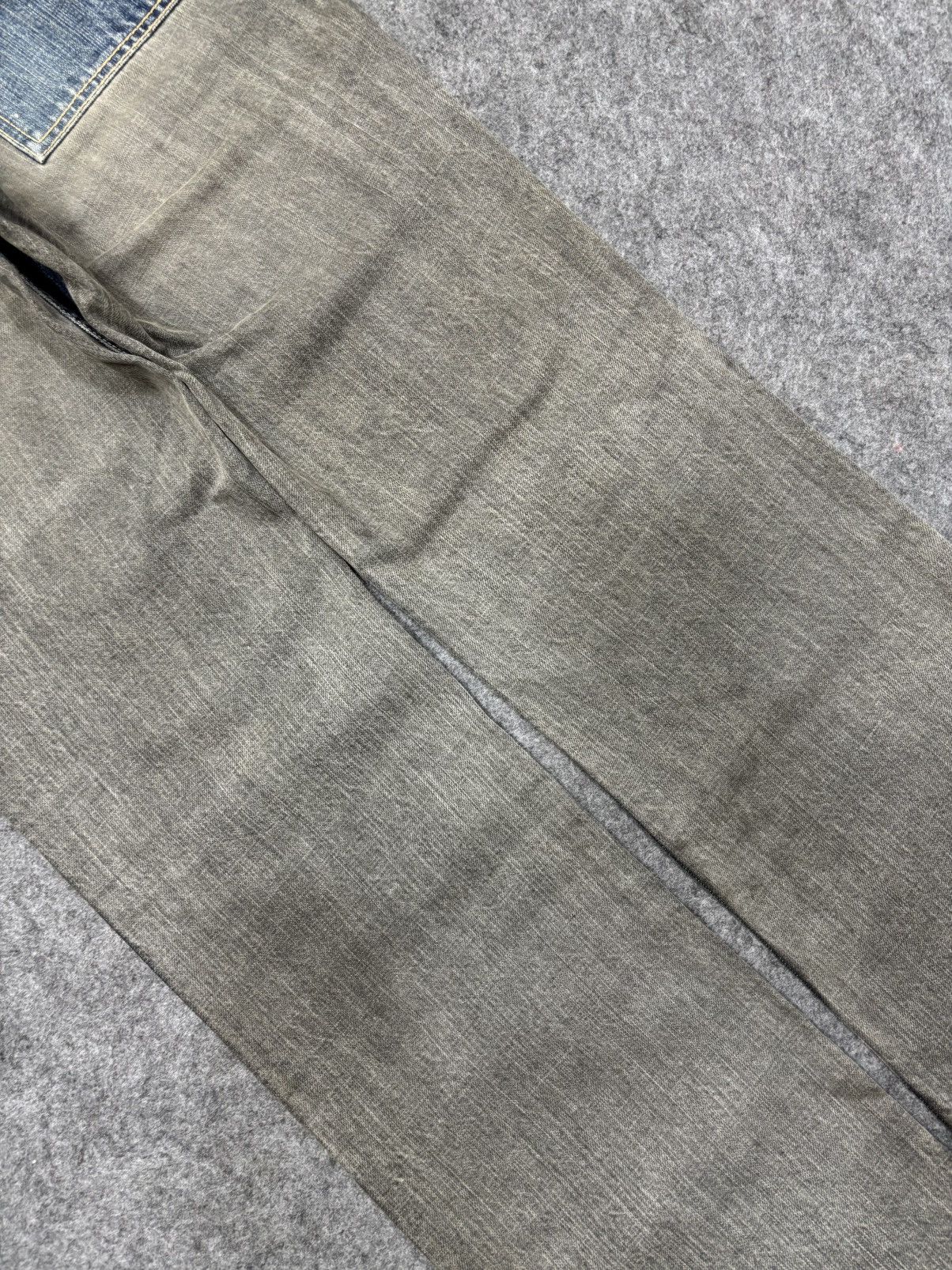 Japanese Brand 💥90s Style💥Japanese Brand Two Tones Sturdy Bush Denim F692 Size US 31 - 13 Thumbnail