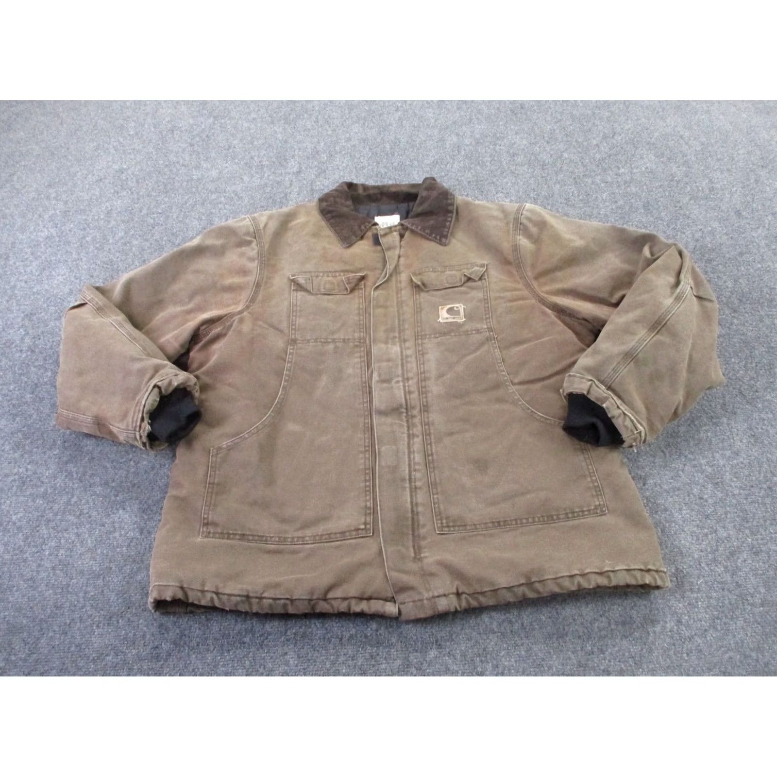 Carhartt VINTAGE Carhartt Jacket Mens XL Canvas Puffer Lined Workwear Coat Union Made Size US XL / EU 56 / 4 - 2 Thumbnail