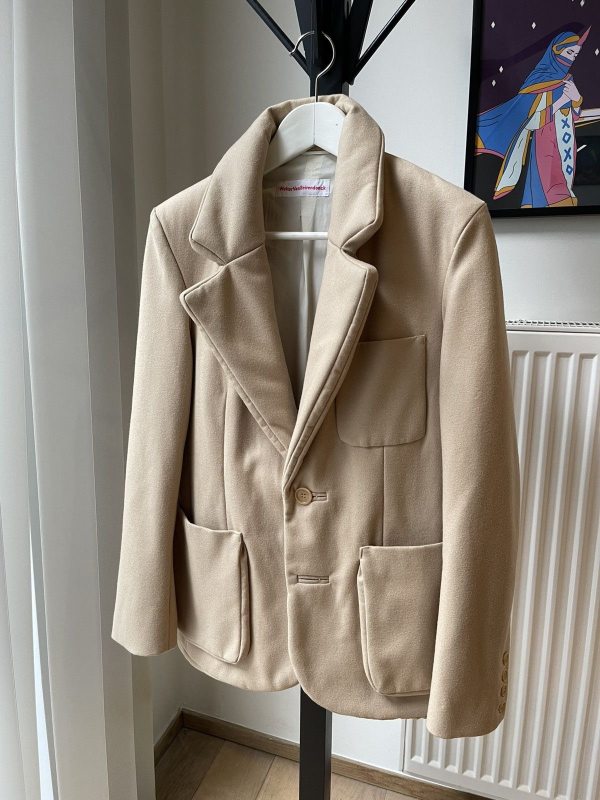 Walter Van Beirendonck Fall 2008 Beige 3D Blazer “SAMPLE”