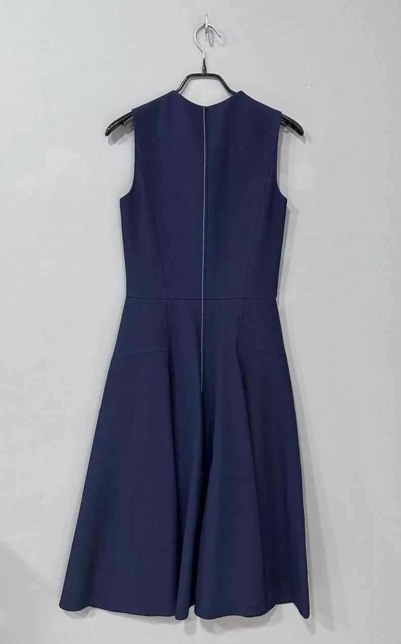 Dior Blue Sleeveless HalfZip Dress by Dior-2506 Size XS / US 0-2 / IT 36-38 - 3 Thumbnail