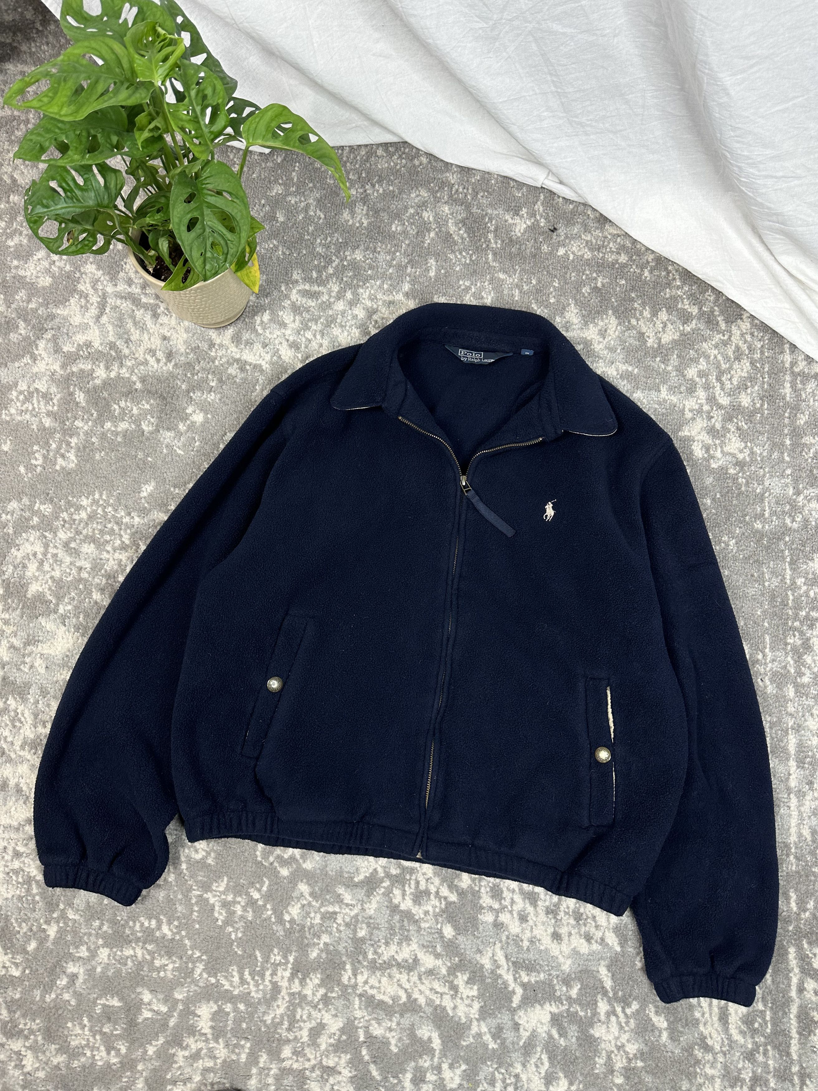 Vintage polo fleece jacket on sale