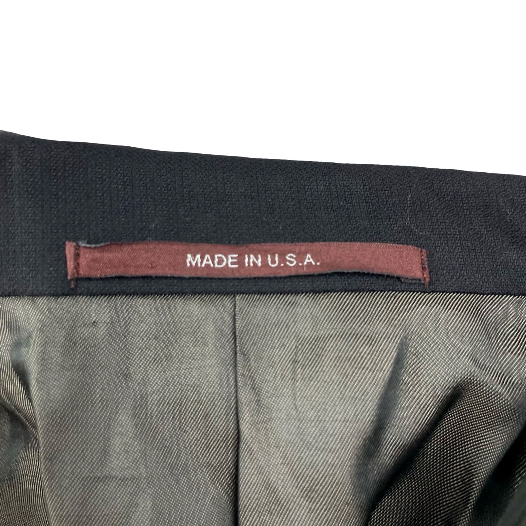 Vintage Hickey Freeman Men’s Addison 2-Piece Suit Black 44L Regular Wool USA 36x32 Vintage No Mens Size 44R - 5 Thumbnail