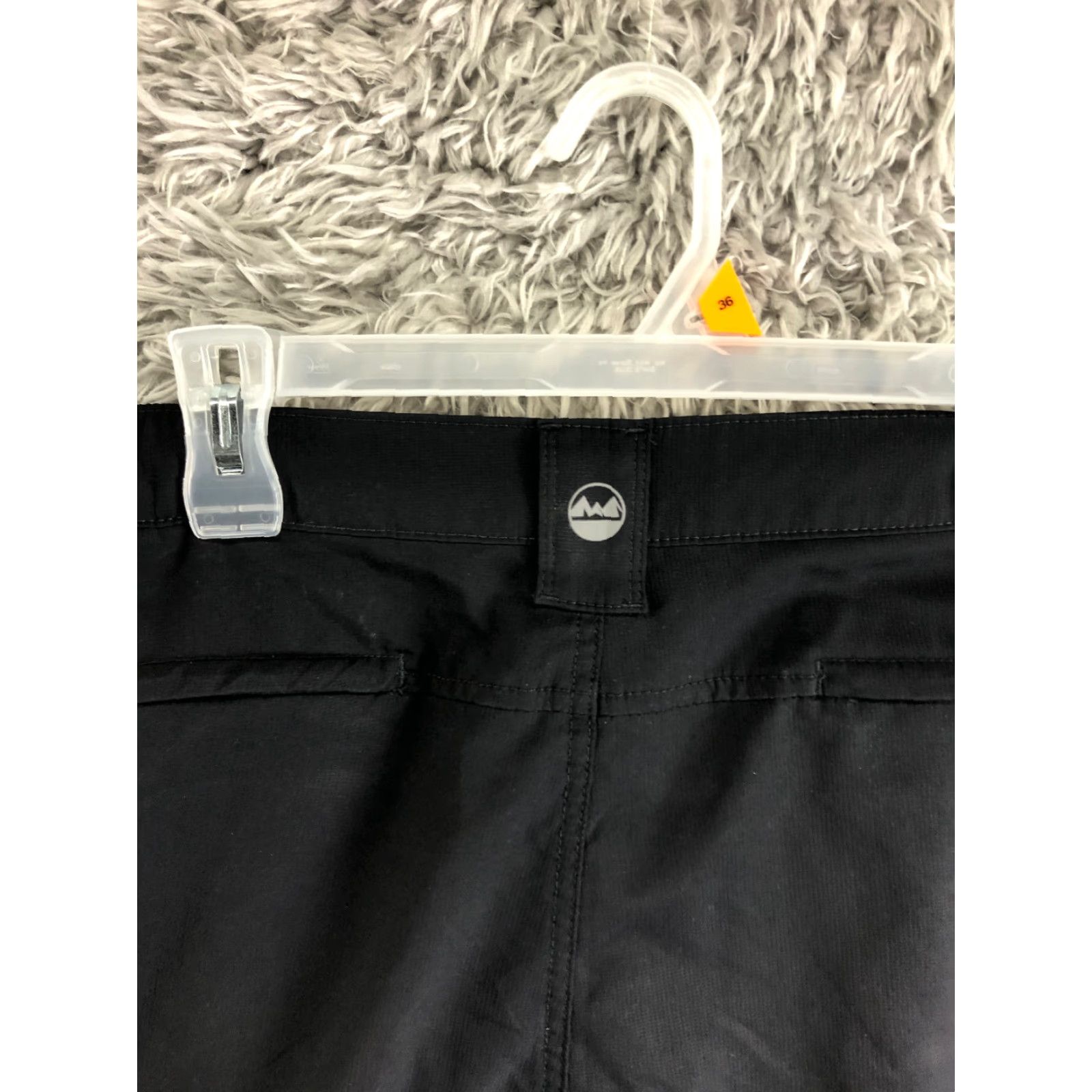Wrangler Wrangler Bermuda Shorts Mens 46 Black Lightweight Polyester Mid Rise 9in Inseam 5-Pocket Logo Regular Fit Belt Loops Casual Knit Cotton Blend Size US 30 / EU 46 - 5 Thumbnail