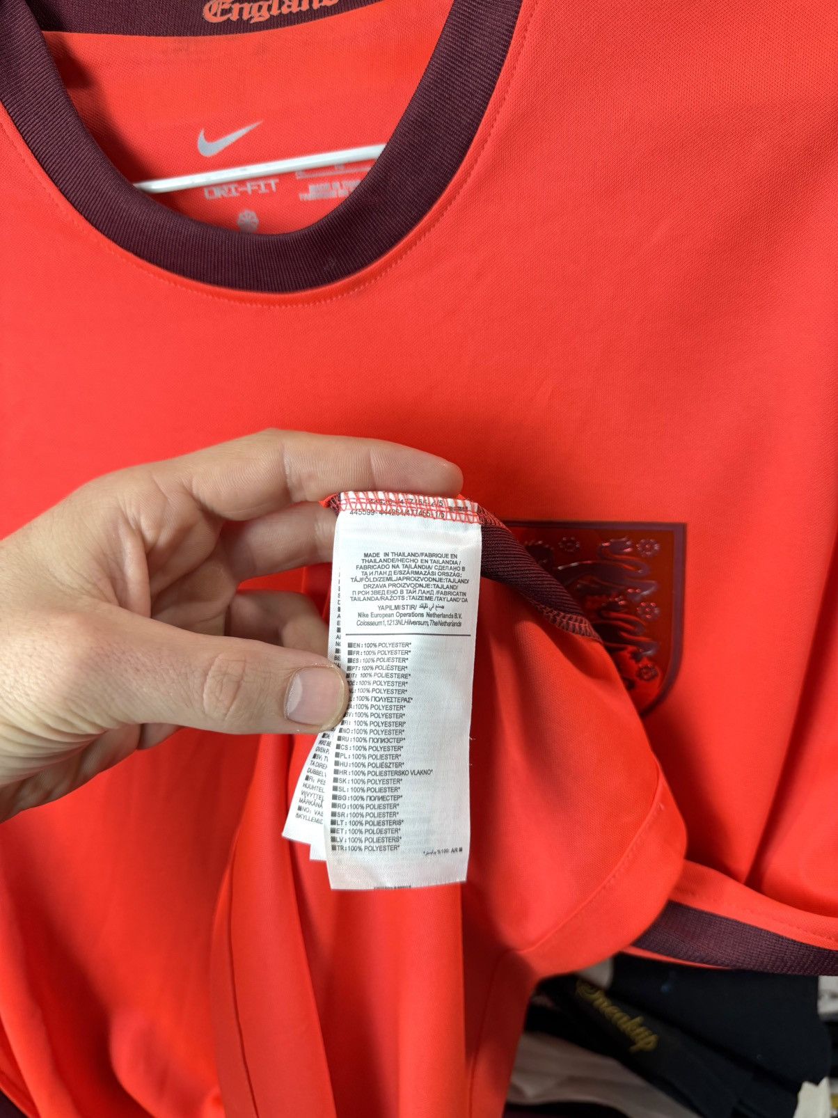 Nike Nike England Football Soccer Jersey T Shirt Size US XL / EU 56 / 4 - 6 Thumbnail