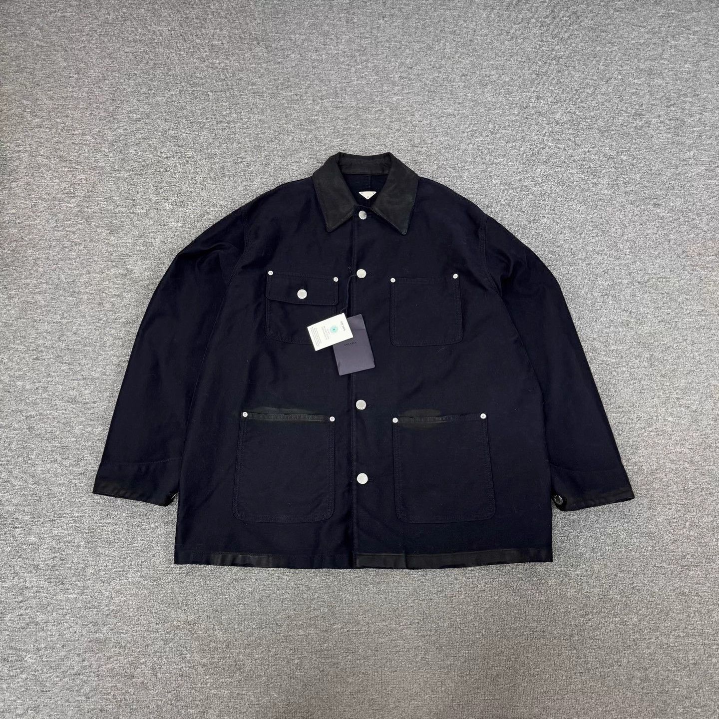 Prada Prada Runway Mud Dye Triangle Single Breasted Work Jacket M Size US M / EU 48-50 / 2 - 1 Thumbnail