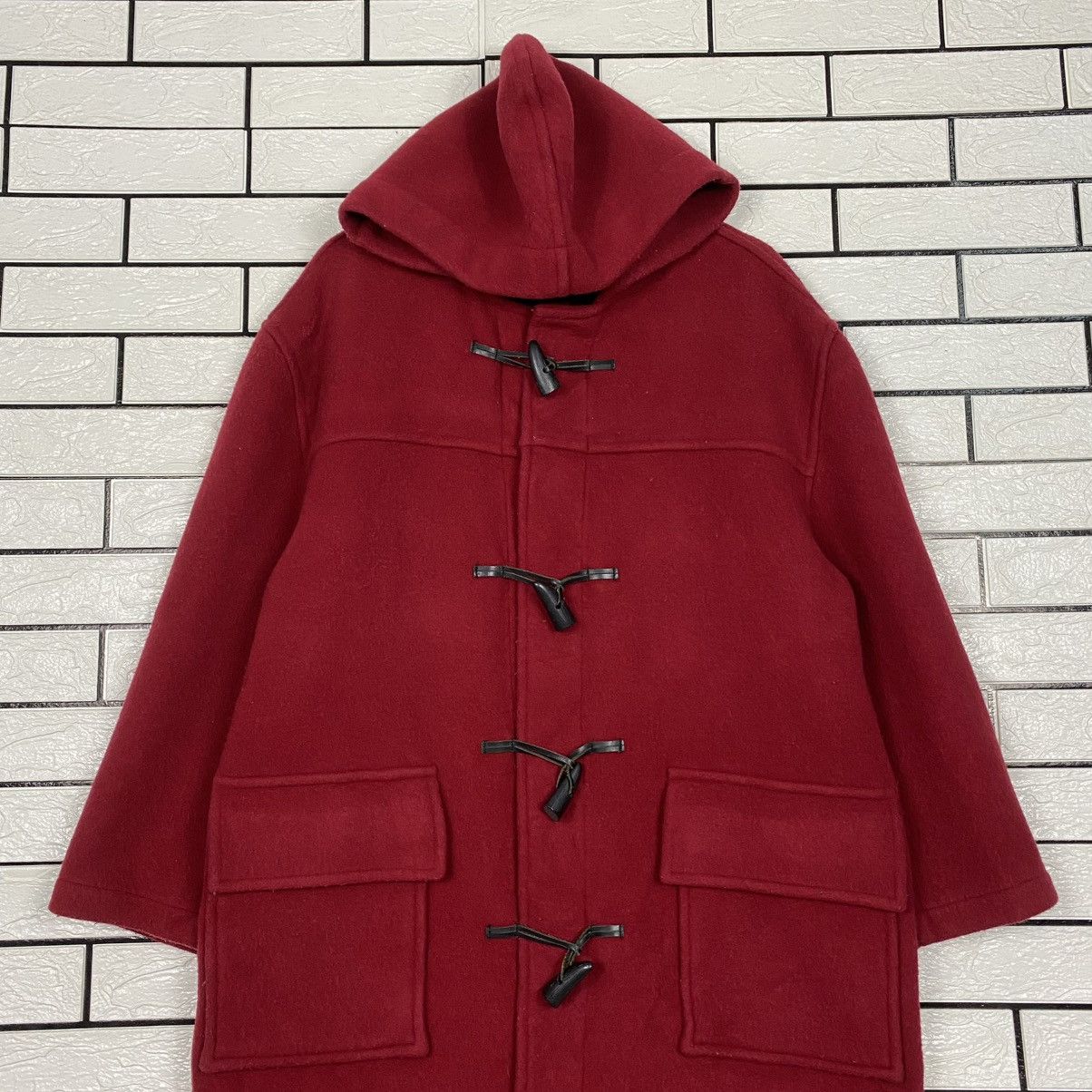 Burberry 🔥VINTAGE DUFFLE WOOL JACKET BURBERRYS CHECK TARTAN BLANKET Size US M / EU 48-50 / 2 - 5 Thumbnail
