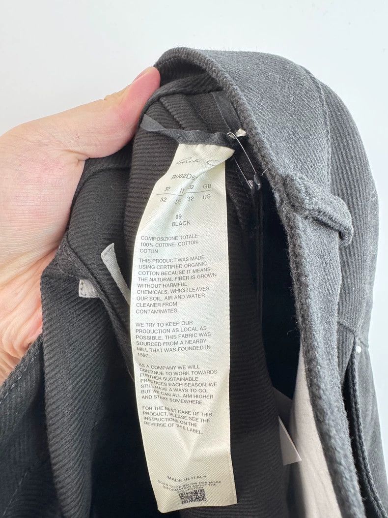 Rick Owens Rick owens Black Wide Leg Jeans Size US 32 / EU 48 - 6 Thumbnail