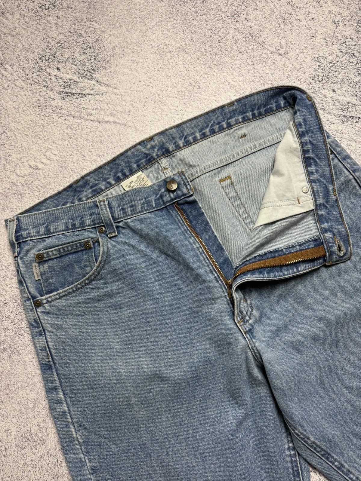 Carhartt Vintage Carhartt Jeans Work Skate Denim Pants Leather Logo Size US 38 / EU 54 - 17 Thumbnail