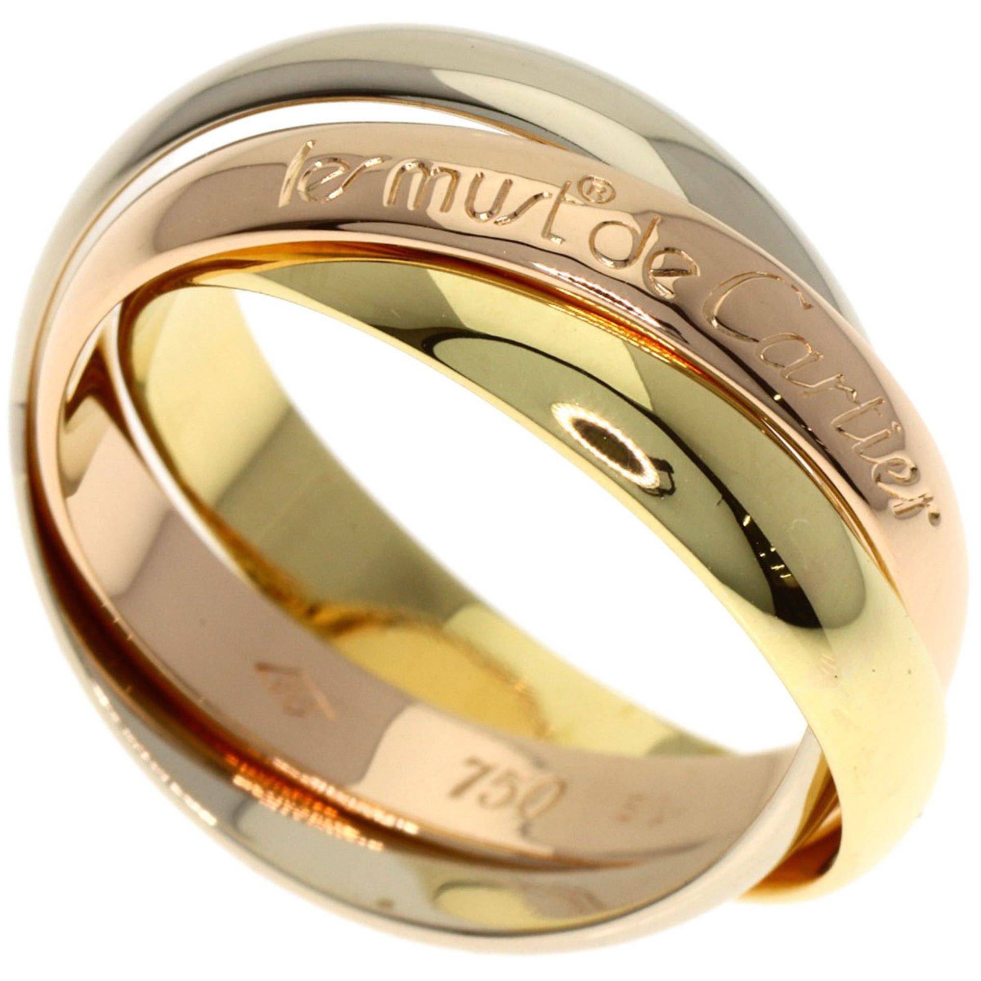 Cartier Cartier Trinity Ring - 18K Yellow Gold/18K White Pink Gold Women's CARTIER Size ONE SIZE - 1 Thumbnail