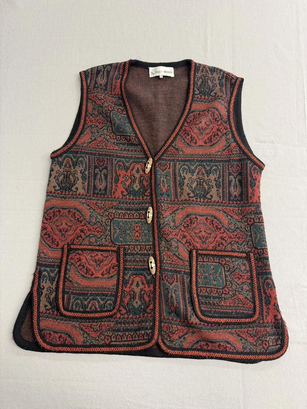 WRENCHMONKEES Vintage W.R.E. Women's Vest Two Pockets Vest - Size 110 Size US L / EU 52-54 / 3 - 1 Thumbnail