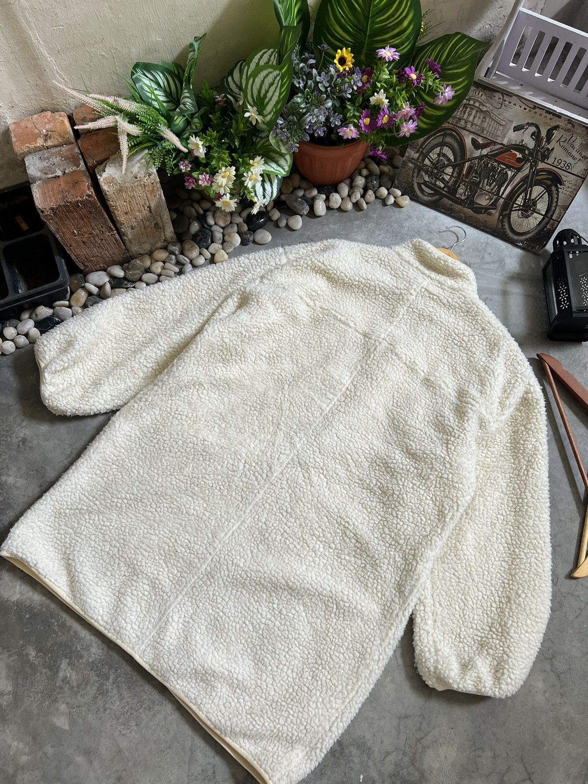 Japanese Brand × Vintage Steals🖤 First Down Deep Pile Quilted Sherpa Long Jacket Size US XXL / EU 58 / 5 - 8 Thumbnail