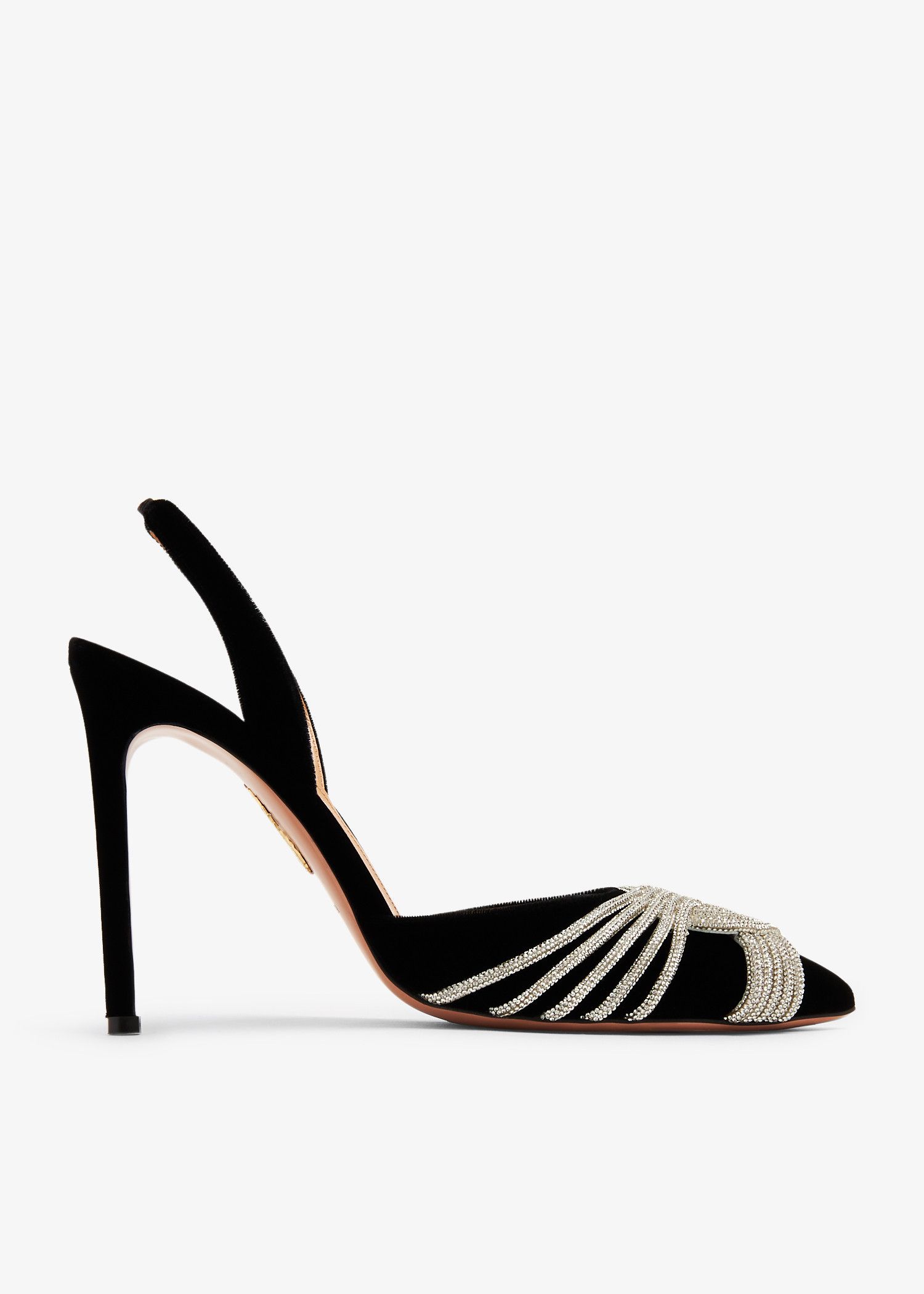 Aquazzura o1srvl11e1024 Heel in Black Size US 7 / IT 37 - 2 Thumbnail