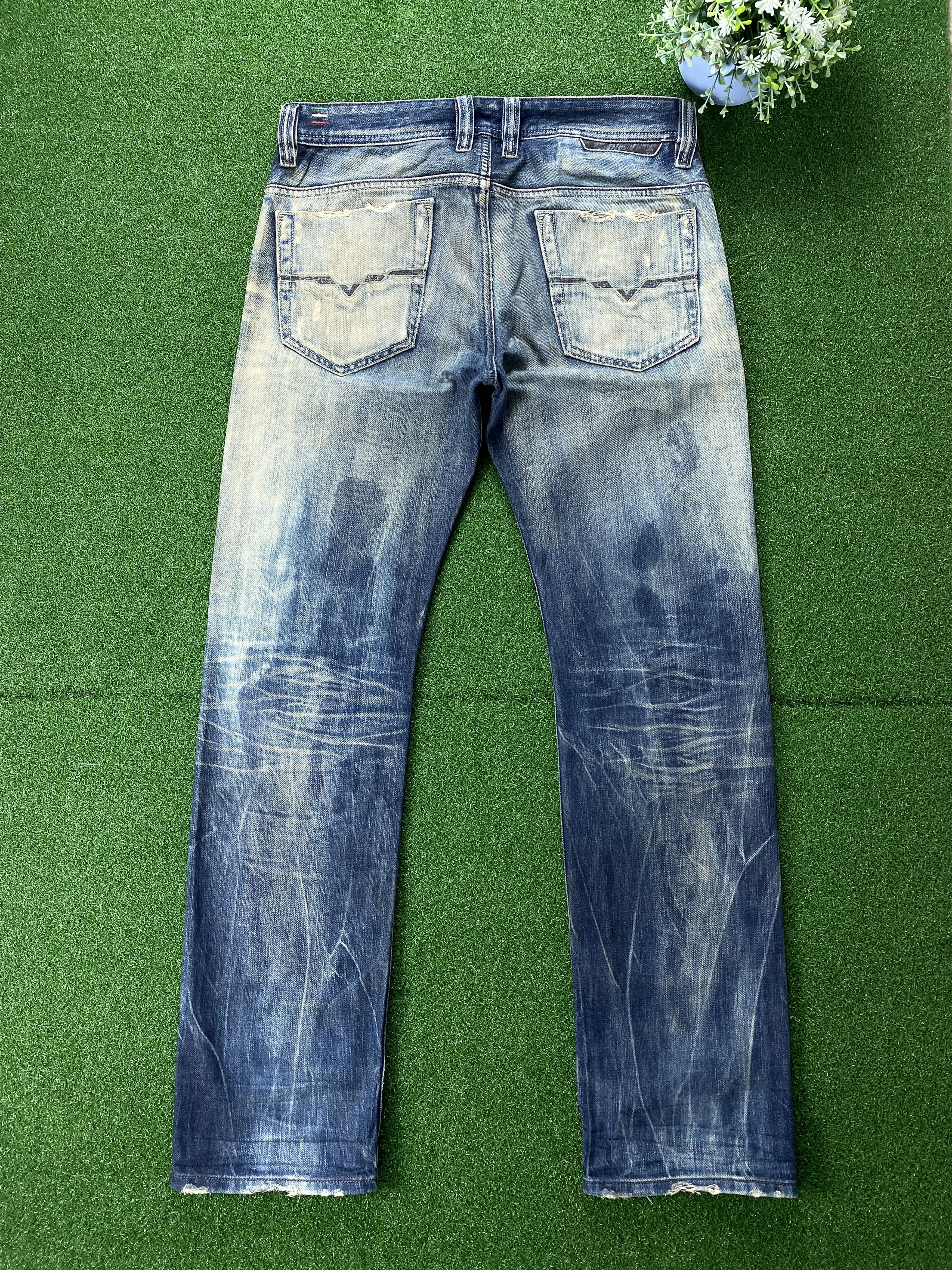 Diesel 💢 Selvedge Vintage Diesel Industry Faded Blue Jeans CP0077 Size US 32 / EU 48 - 10 Thumbnail