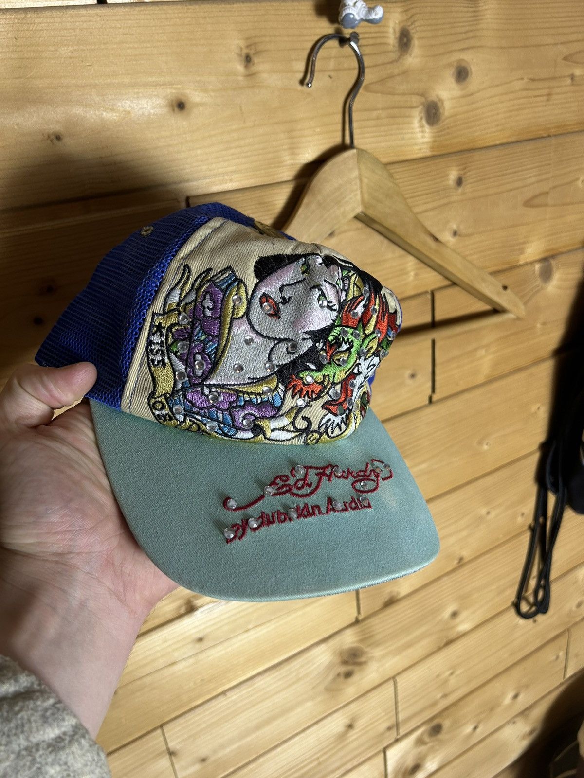 Ed Hardy Vintage Ed Hardy geisha dragon cap Size ONE SIZE - 1 Thumbnail