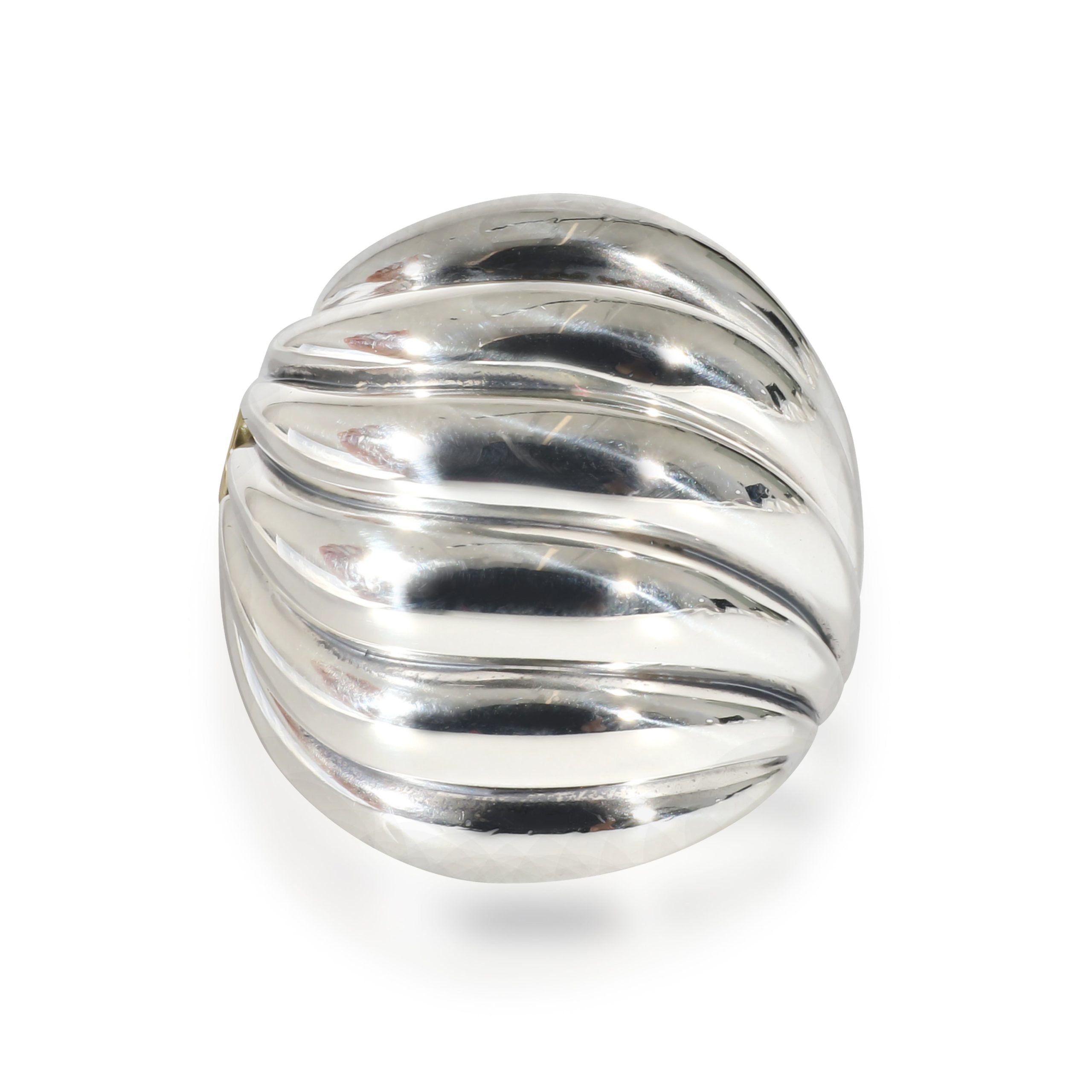 image of David Yurman Sculpted Cable Fashion Ring In Sterling Silver, Women's