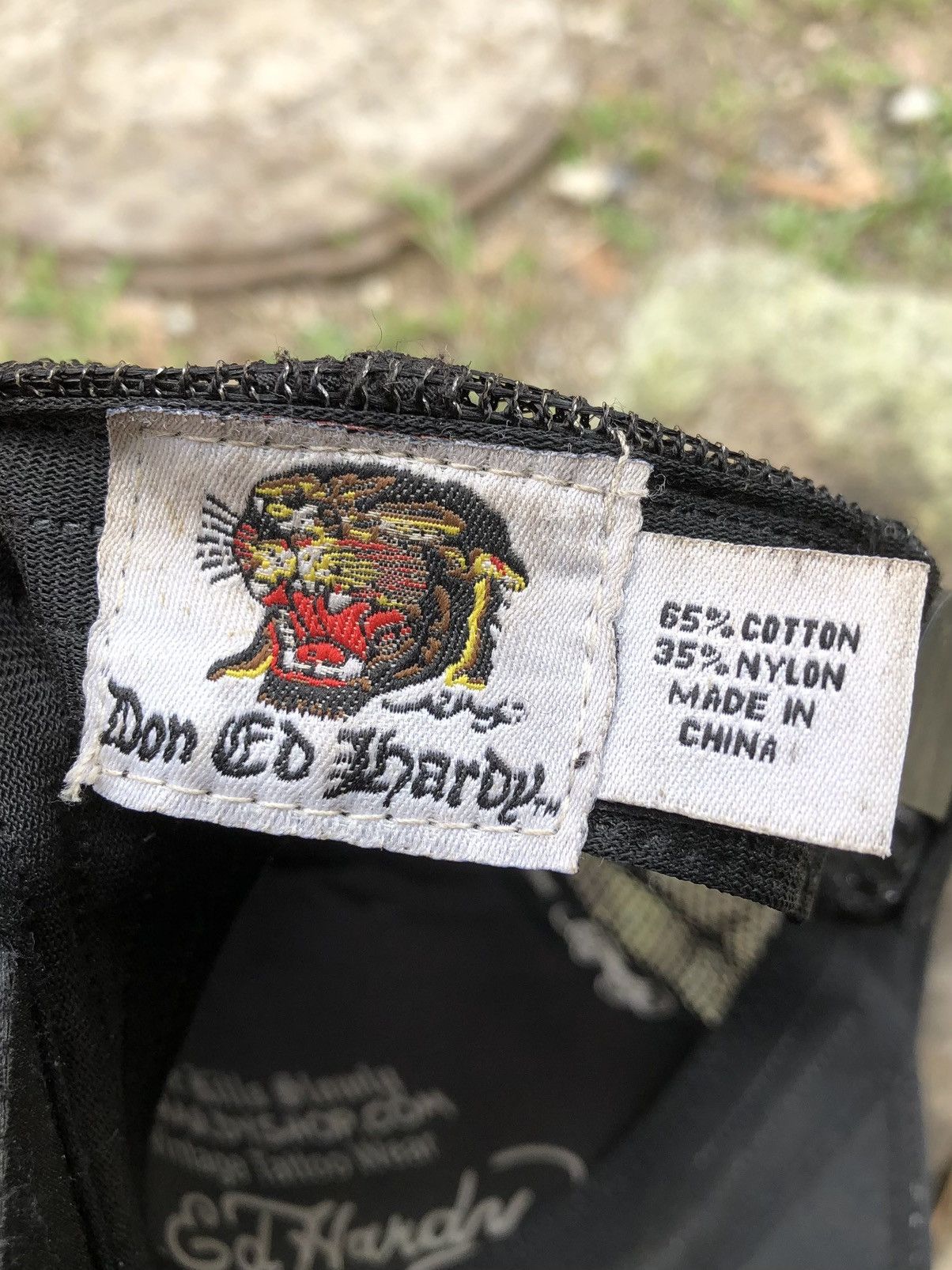 Christian Audigier Ed Hardy Love Kills Slowly Embroidered Trucker Hat Size ONE SIZE - 12 Thumbnail