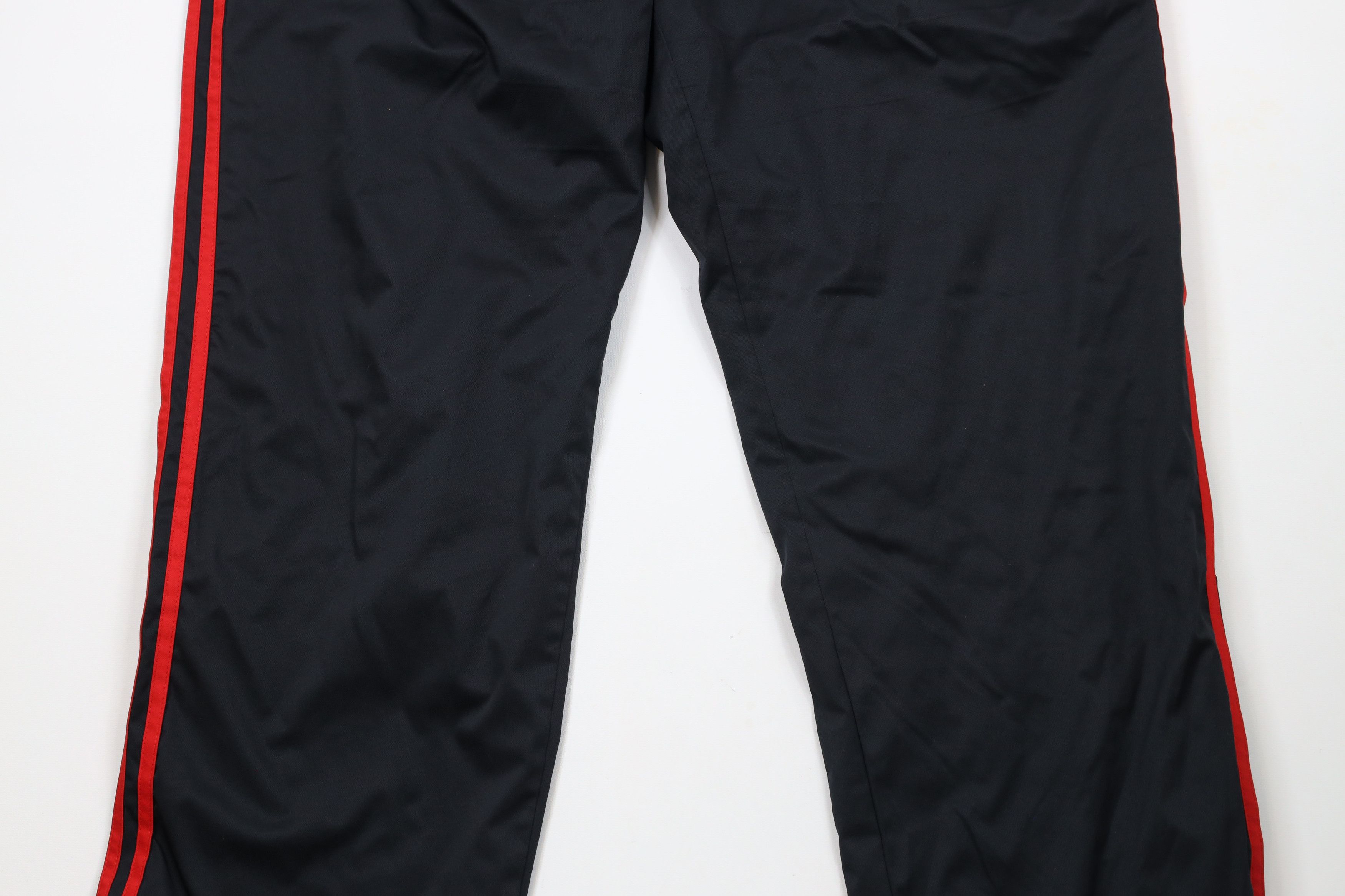 Adidas Vintage Y2K Adidas Lined Wide Leg Windbreaker Pants Black Size US 40 / EU 56 - 3 Thumbnail
