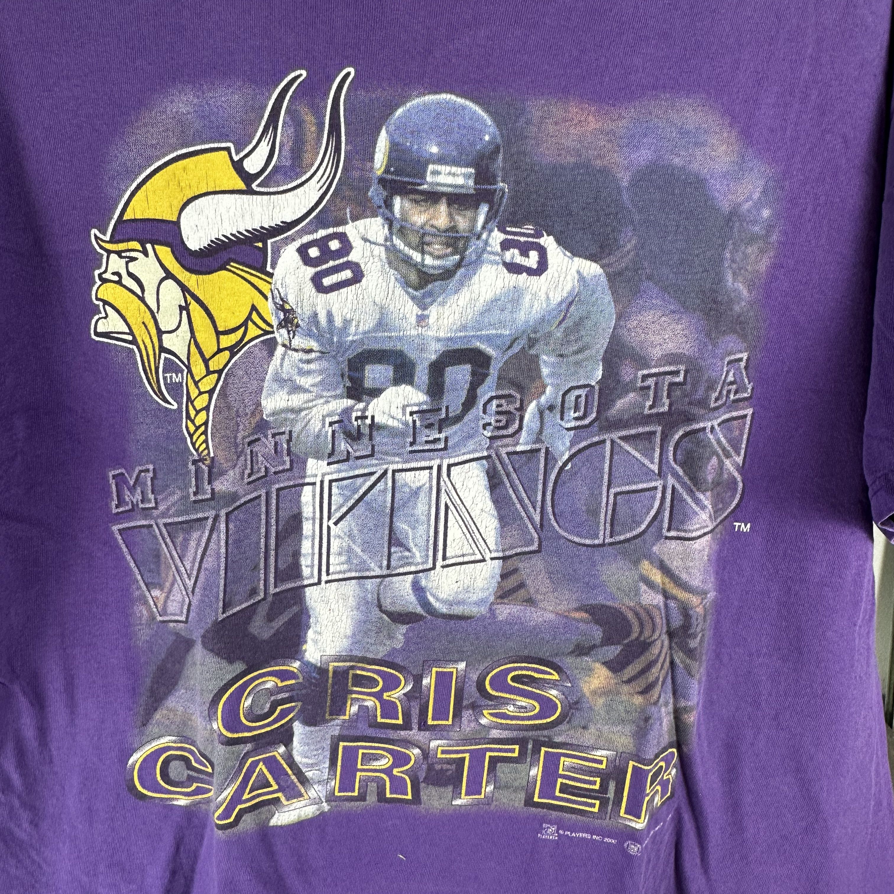 Vintage ​Vintage 2000 Cris Carter Minnesota Vikings NFL T-shirt Size US L / EU 52-54 / 3 - 2 Thumbnail