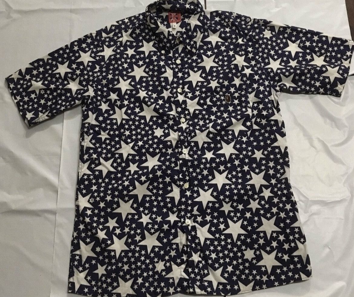 Bape button up shirt