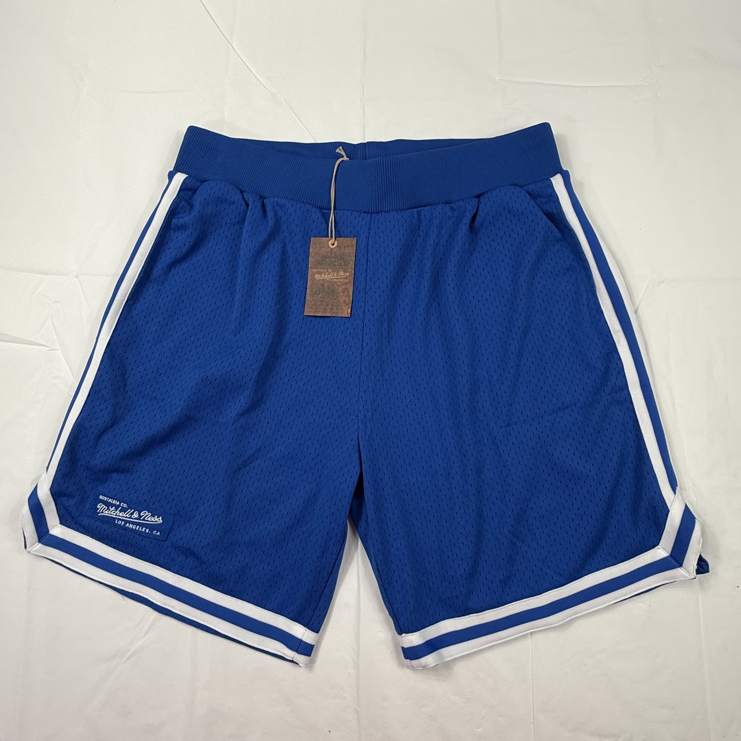 Mitchell & Ness Mitchell & Ness Mens Royal Blue Mesh Basketball Shorts 2XL Size US 44 / EU 60 - 1 Thumbnail