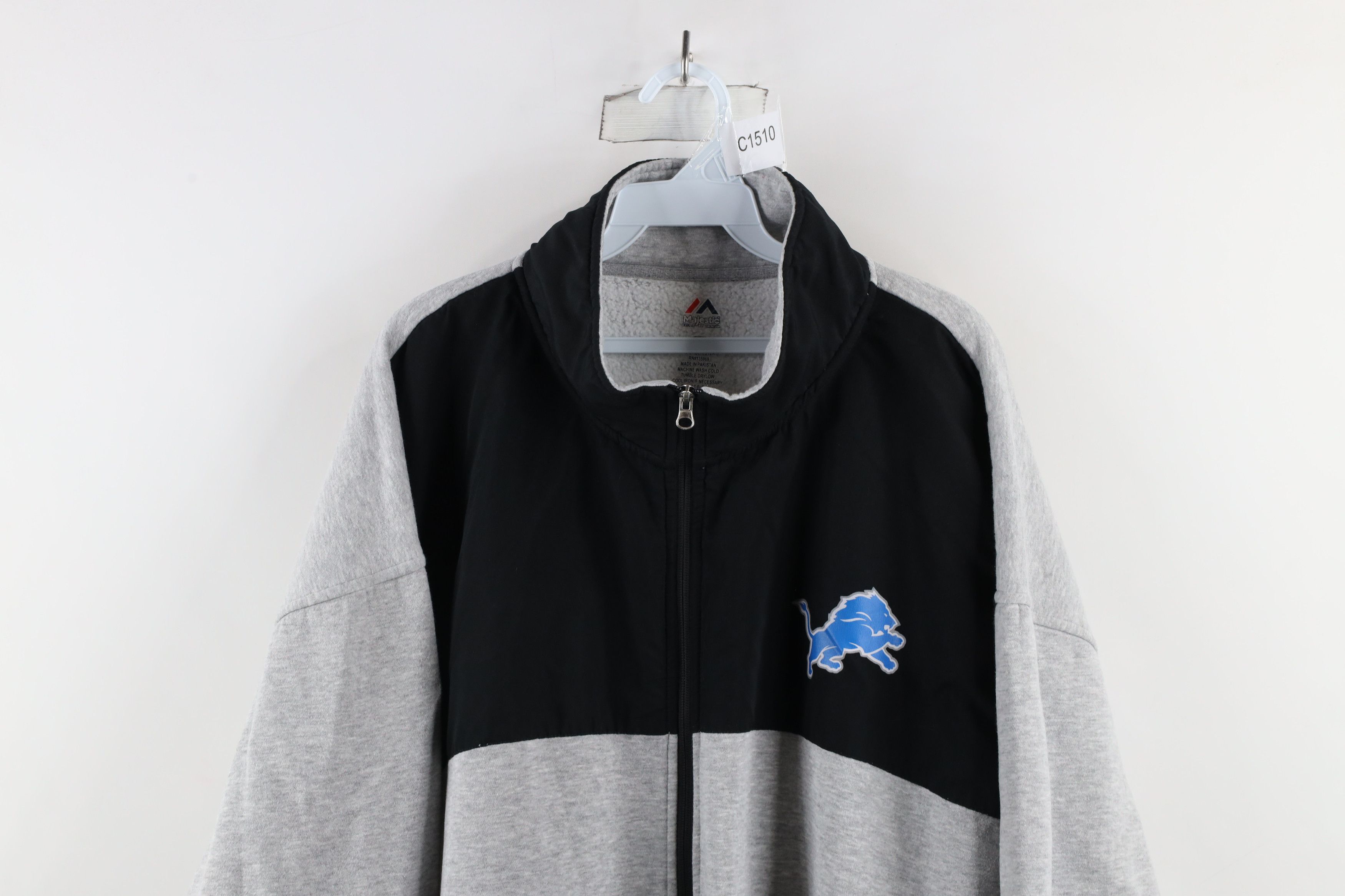 Majestic × Vintage Vintage Majestic Lions Football Full Zip Sweatshirt Jacket Size US XXL / EU 58 / 5 - 2 Thumbnail