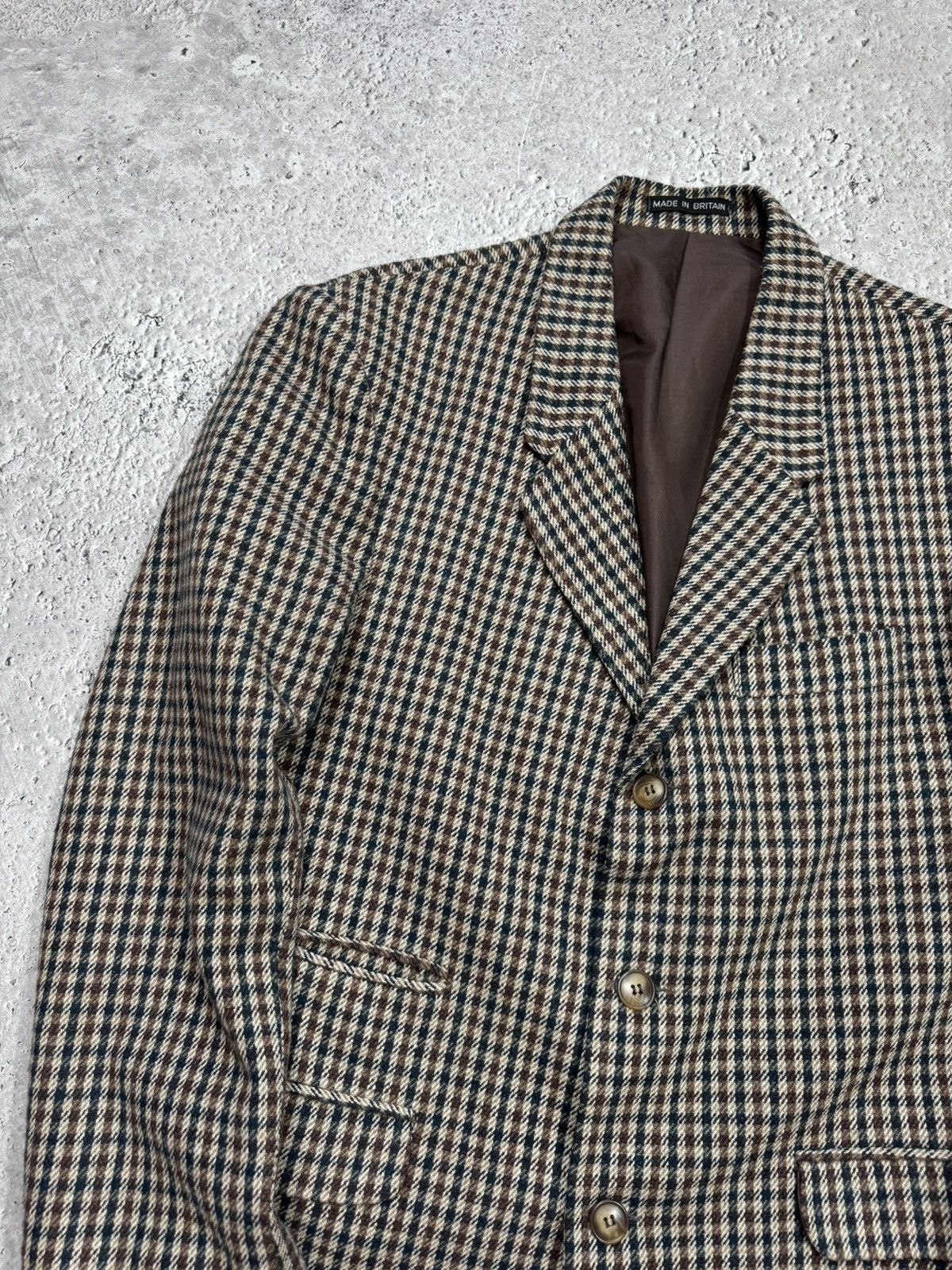 Other Vintage Wool Blend Plaid Blazer Jacket Made In Britain Size US M / EU 48-50 / 2 - 4 Thumbnail