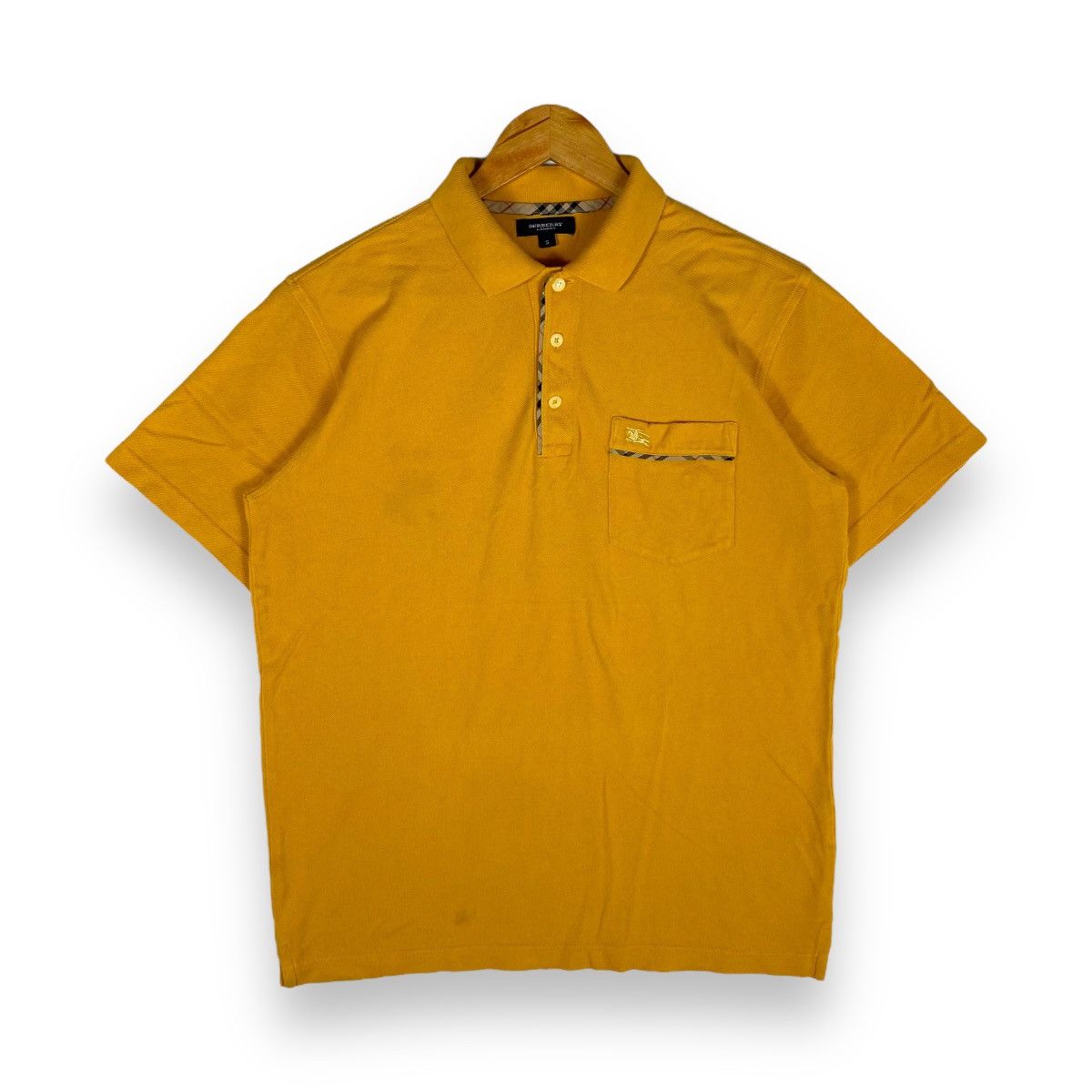 Burberry Vintage 00's BURBERRY LONDON Basic Logo Pocket Polo Shirt Size US S / EU 44-46 / 1 - 1 Thumbnail