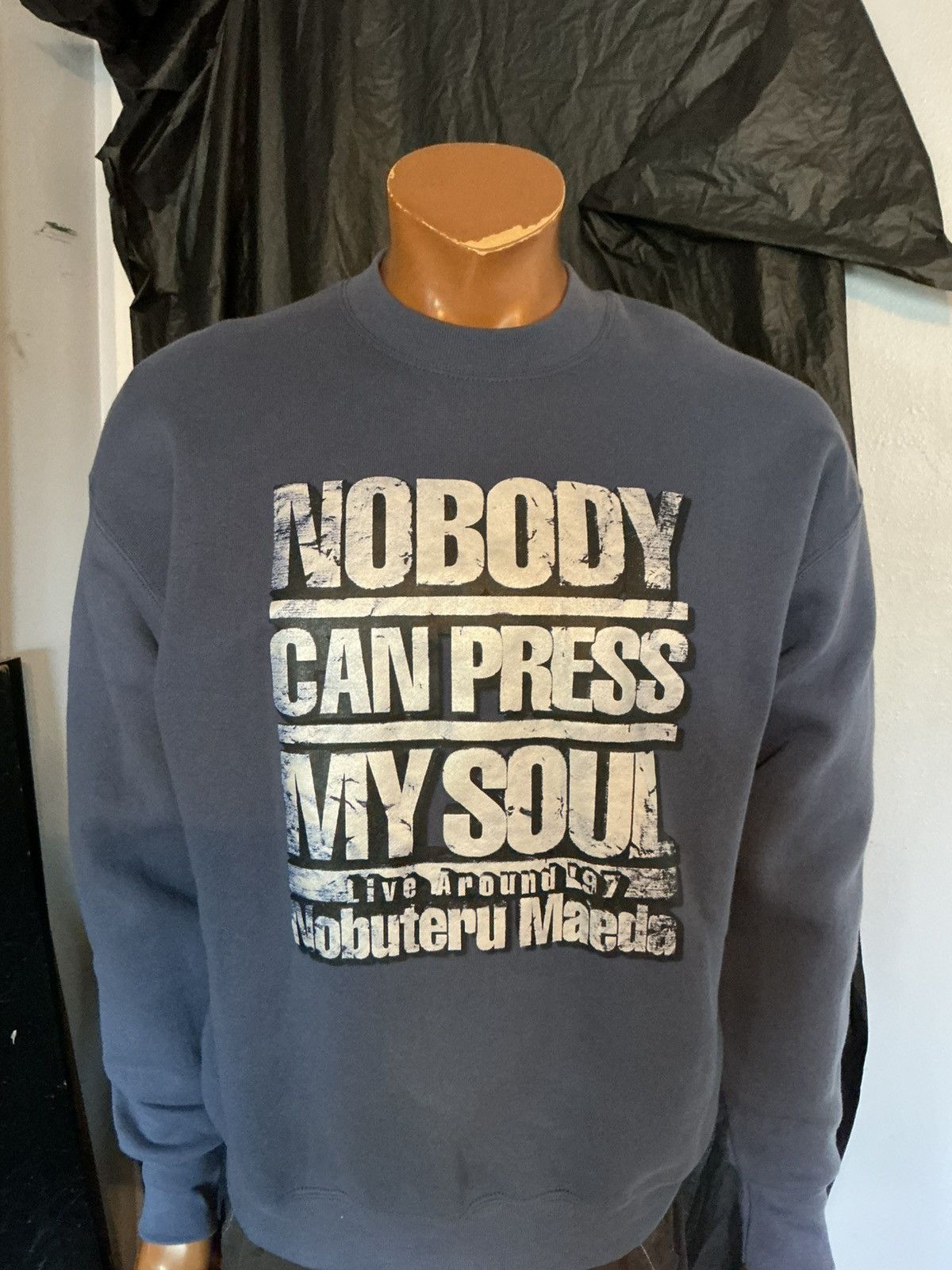 Vintage VTG 1997 Nobuteru Maeda Nobody Can Press My Soul Sweatshirt Size US L / EU 52-54 / 3 - 8 Thumbnail