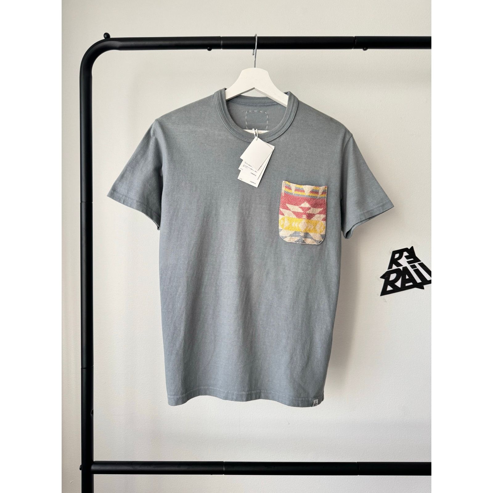 Visvim NWT Visvim Jumbo Knit Pocket Tee Gray Size US S / EU 44-46 / 1 - 1 Thumbnail