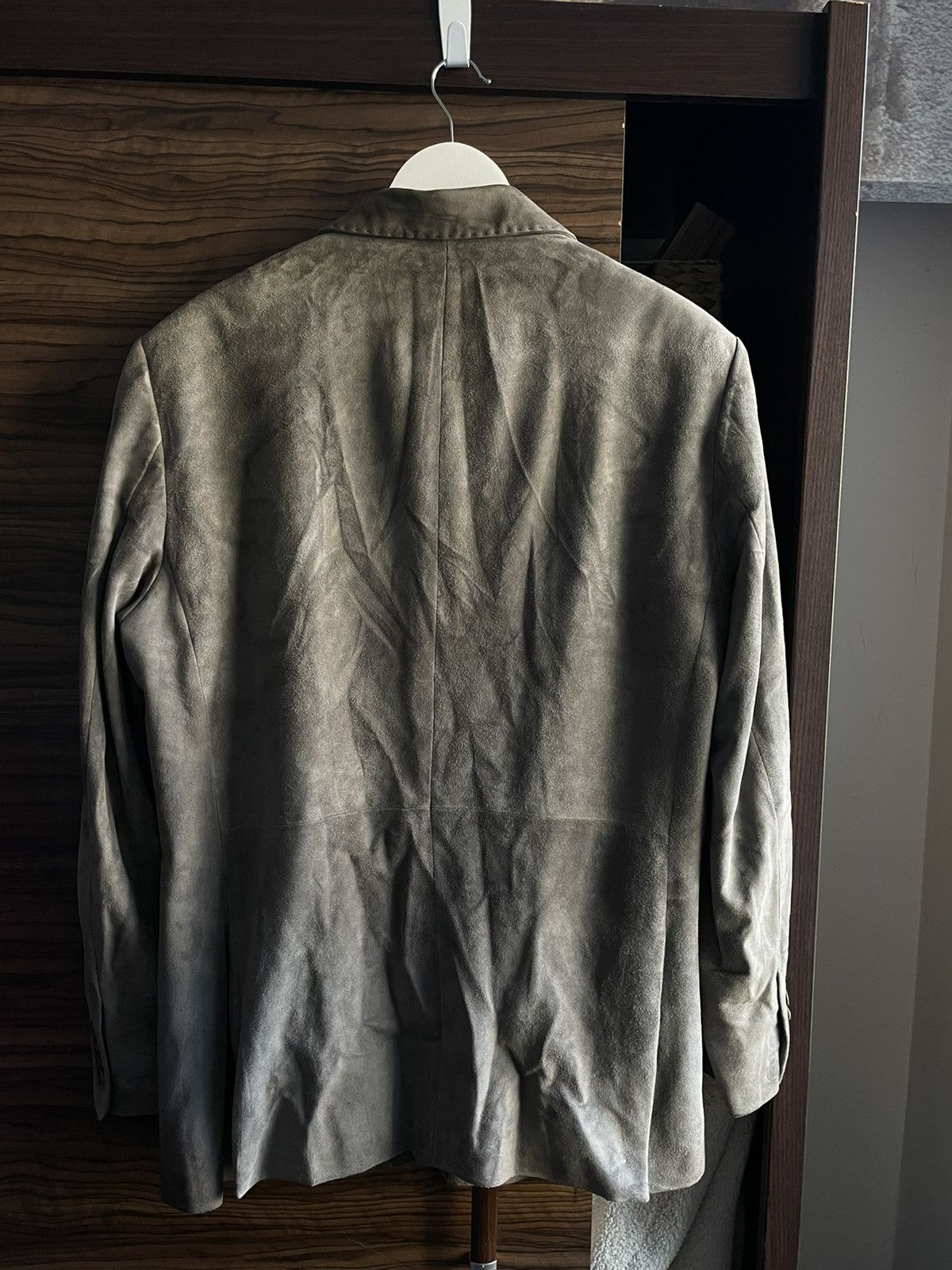 John Varvatos John Varvatos Sheepskin Suede Button-Front Jacket $1115 Size US L / EU 52-54 / 3 - 7 Thumbnail