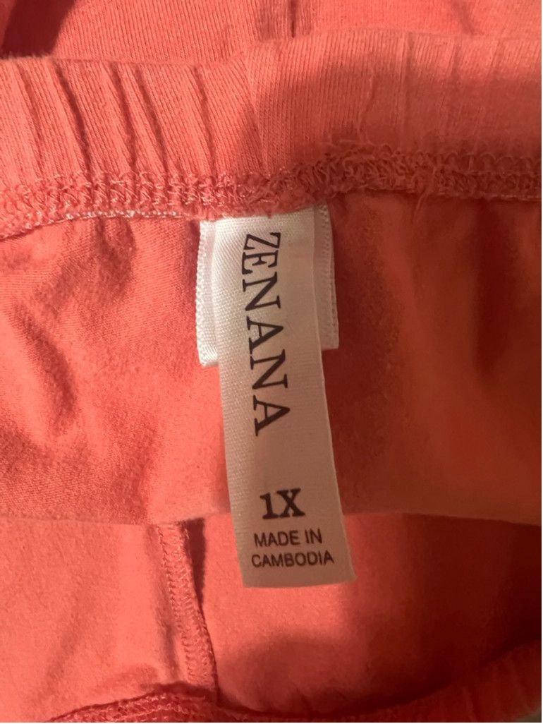 Other Women's Zenana Capri Leggings Size 1X Orange Size 38" / US 16 / IT 52 - 3 Thumbnail