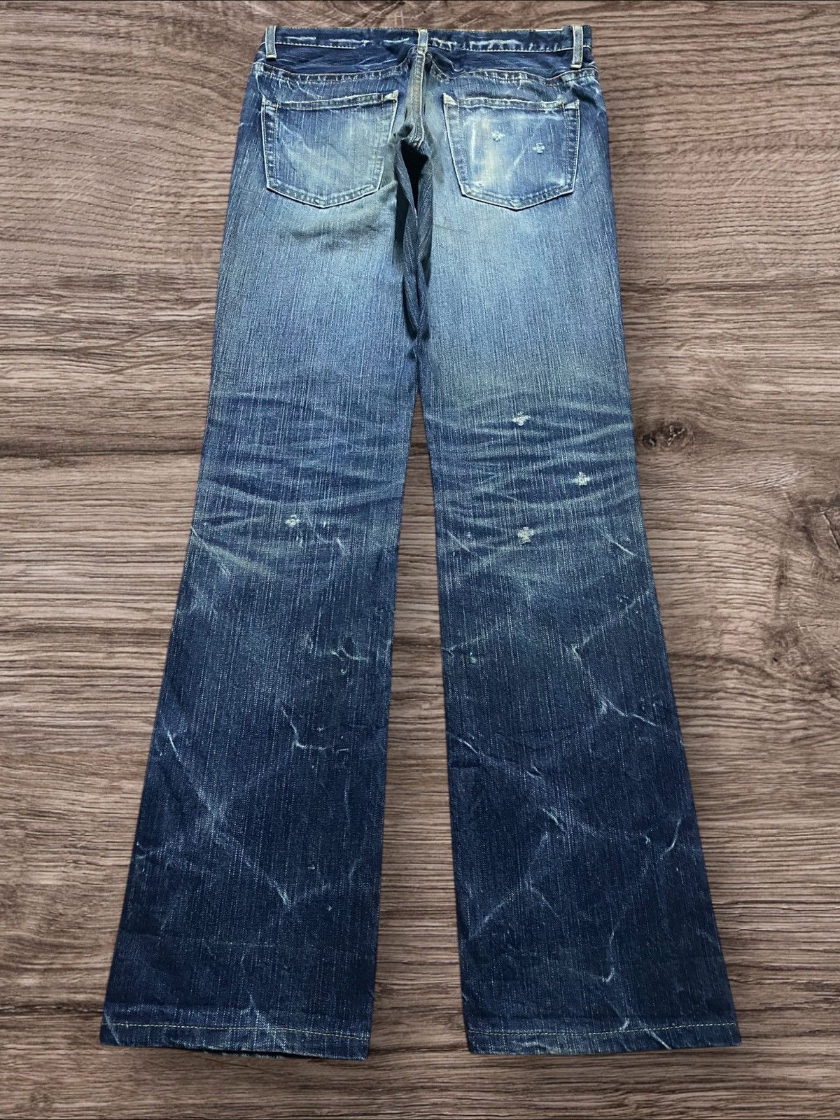 If Six Was Nine Vintage Japan Brand Made in Nippon Thunder Distressed Slim Size US 30 / EU 46 - 2 Thumbnail