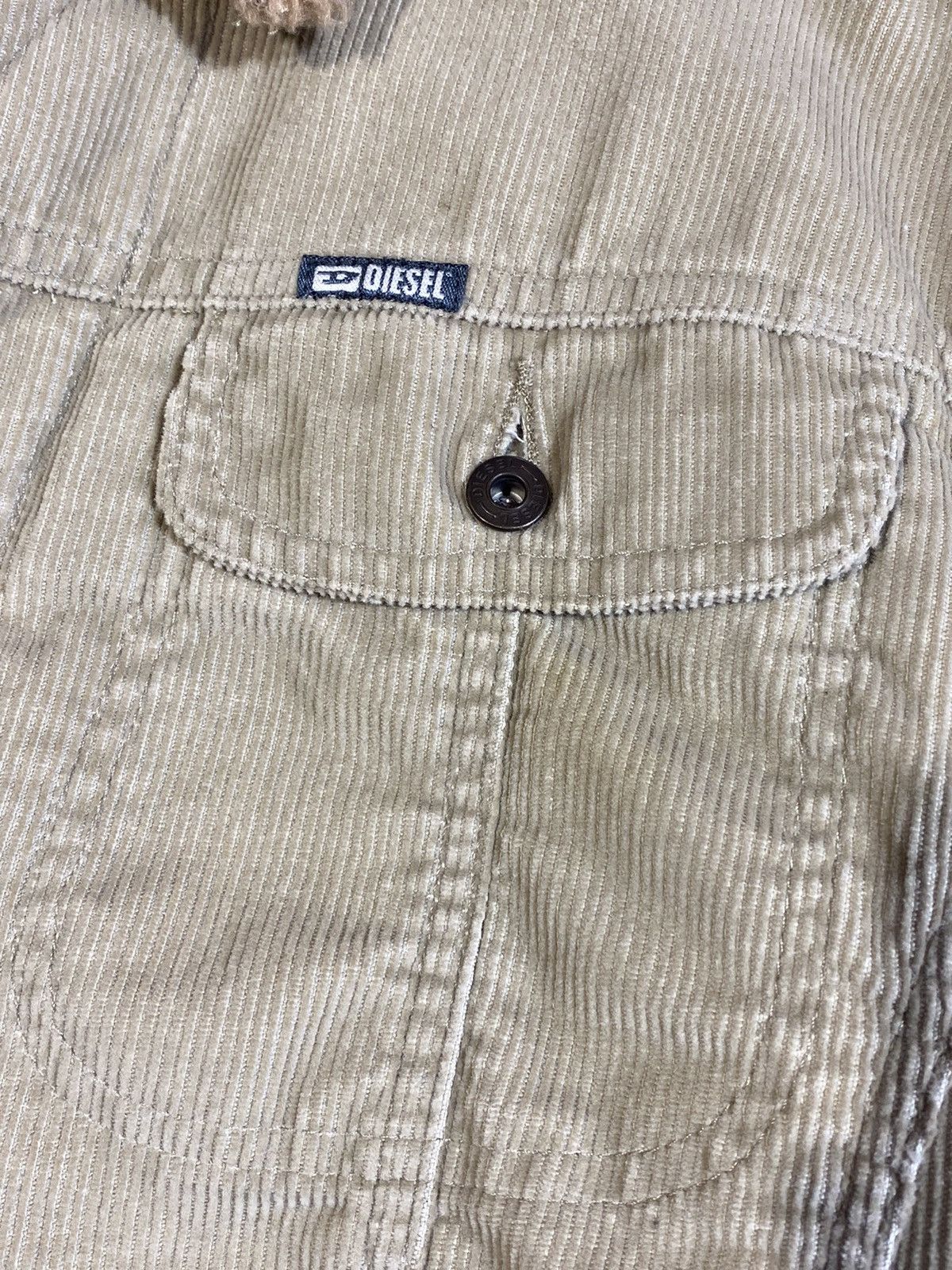 Diesel × Vintage Vintage Diesel Corduroy Sherpa y2k streetwear style jacket Size XL / US 12-14 / IT 48-50 - 10 Thumbnail