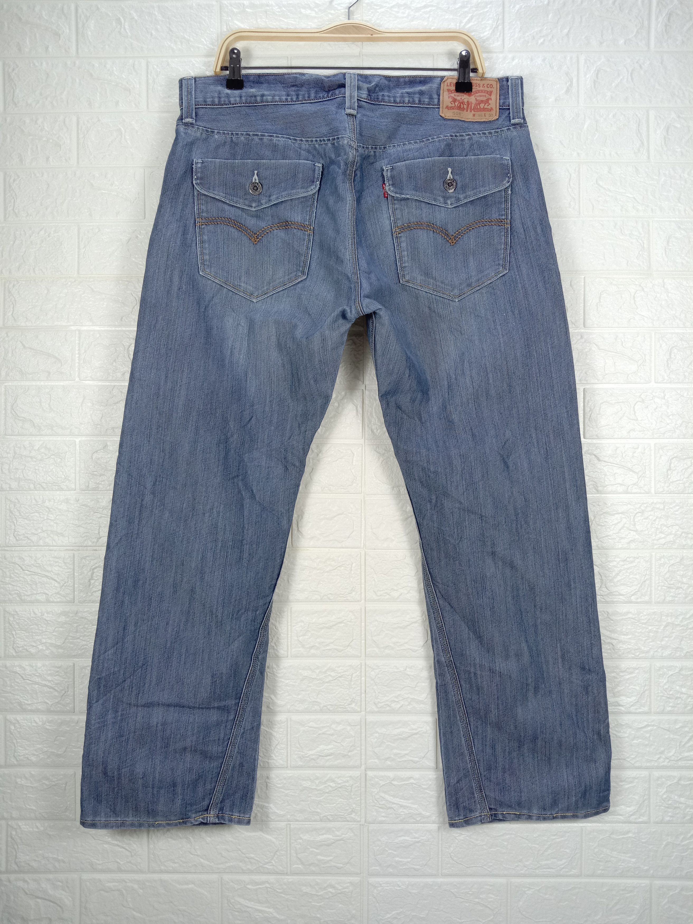 Levi's Vintage Levi's 514 Jeans Straight Fit Blue Wash Denim Size US 36 / EU 52 - 5 Thumbnail