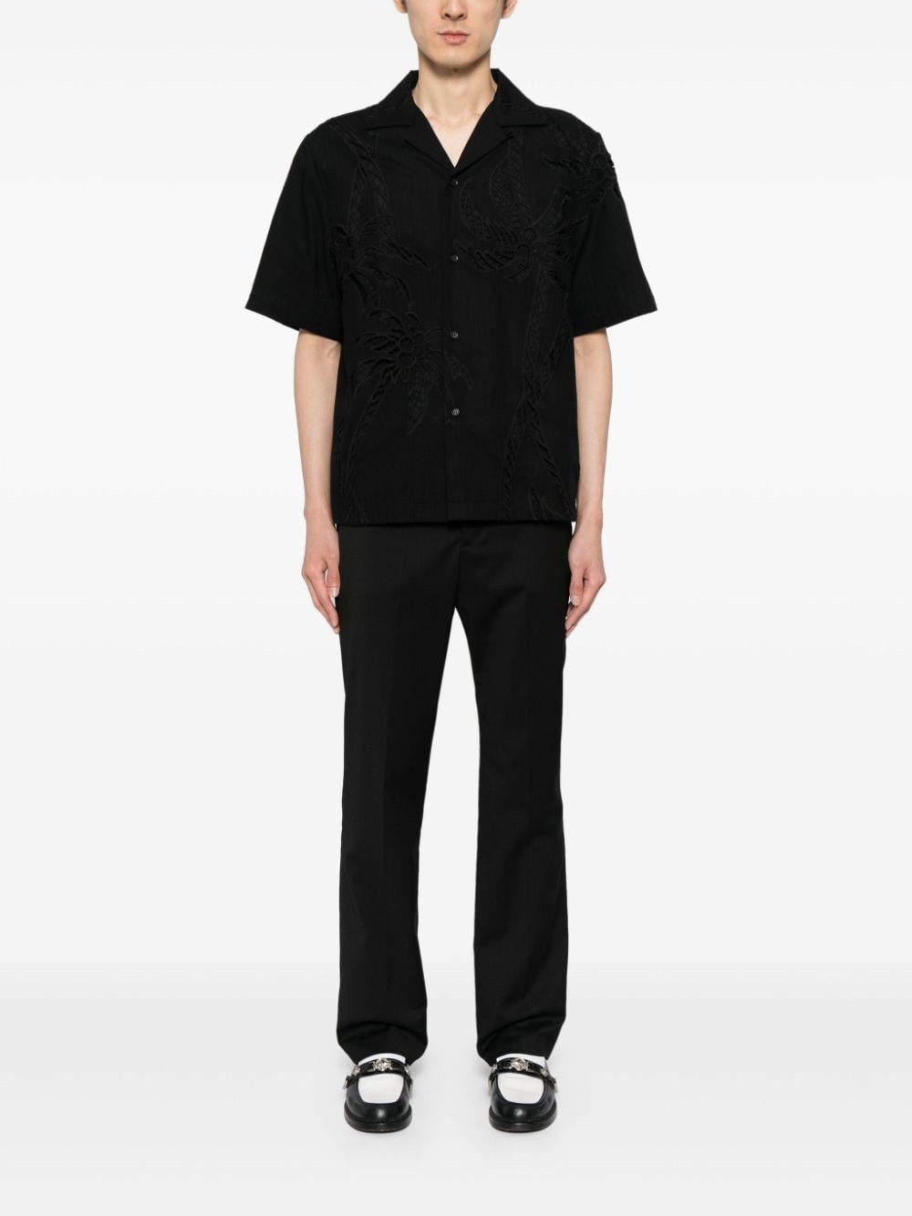 Amiri o1s1wg110825 Shirt in Black Size US M / EU 48-50 / 2 - 2 Thumbnail