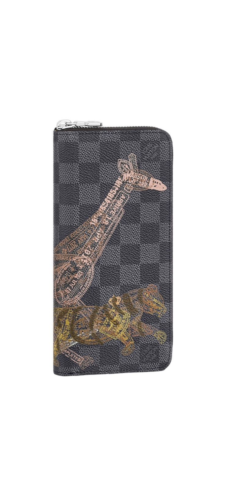 image of Louis Vuitton Zippy Wallet Vertical in Black, Men's