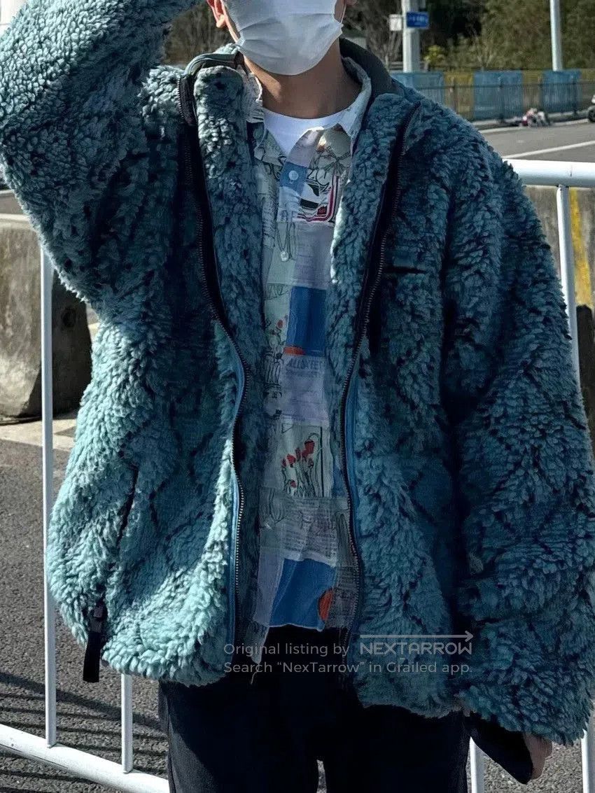 Kapital Blue Fuzzy Quilted Zip. Size US XL / EU 56 / 4 - 7 Thumbnail