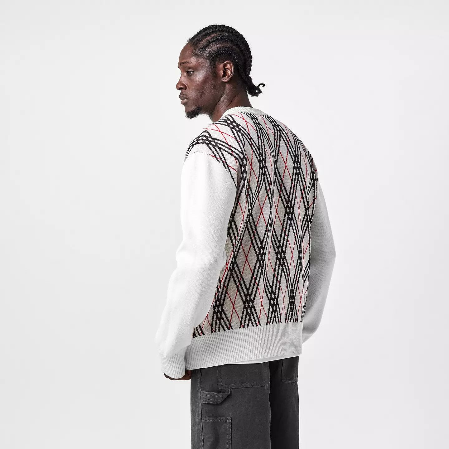 Burberry o1g2r1mq0426 Check Knitted Crew Neck Jumper in Multicolor Size US XS / EU 42 / 0 - 4 Thumbnail