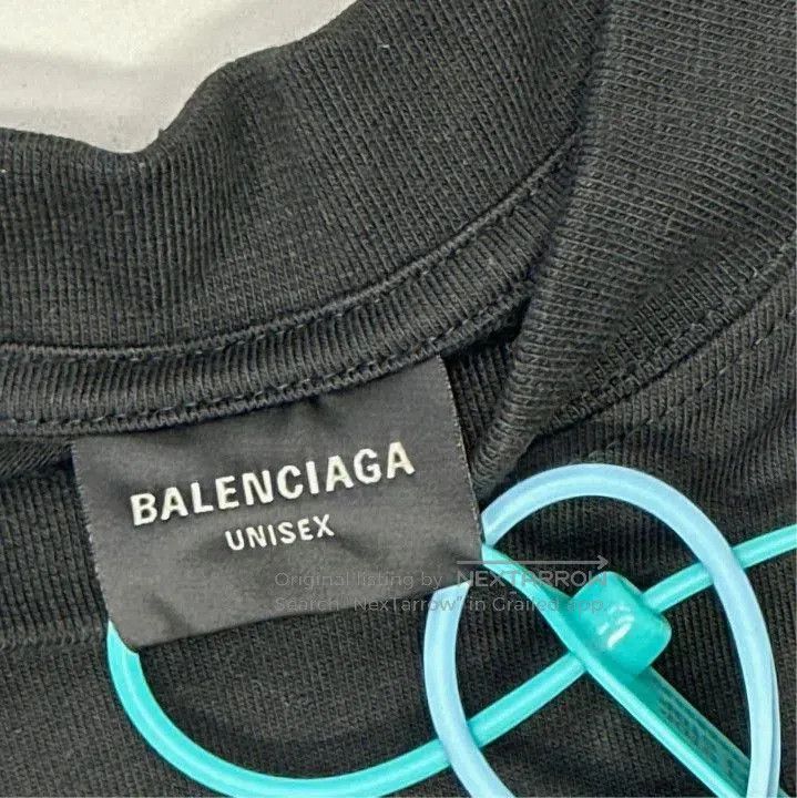 Balenciaga Balenciaga Black Logo Short Sleeve T-Shirt. Size US XS / EU 42 / 0 - 5 Thumbnail