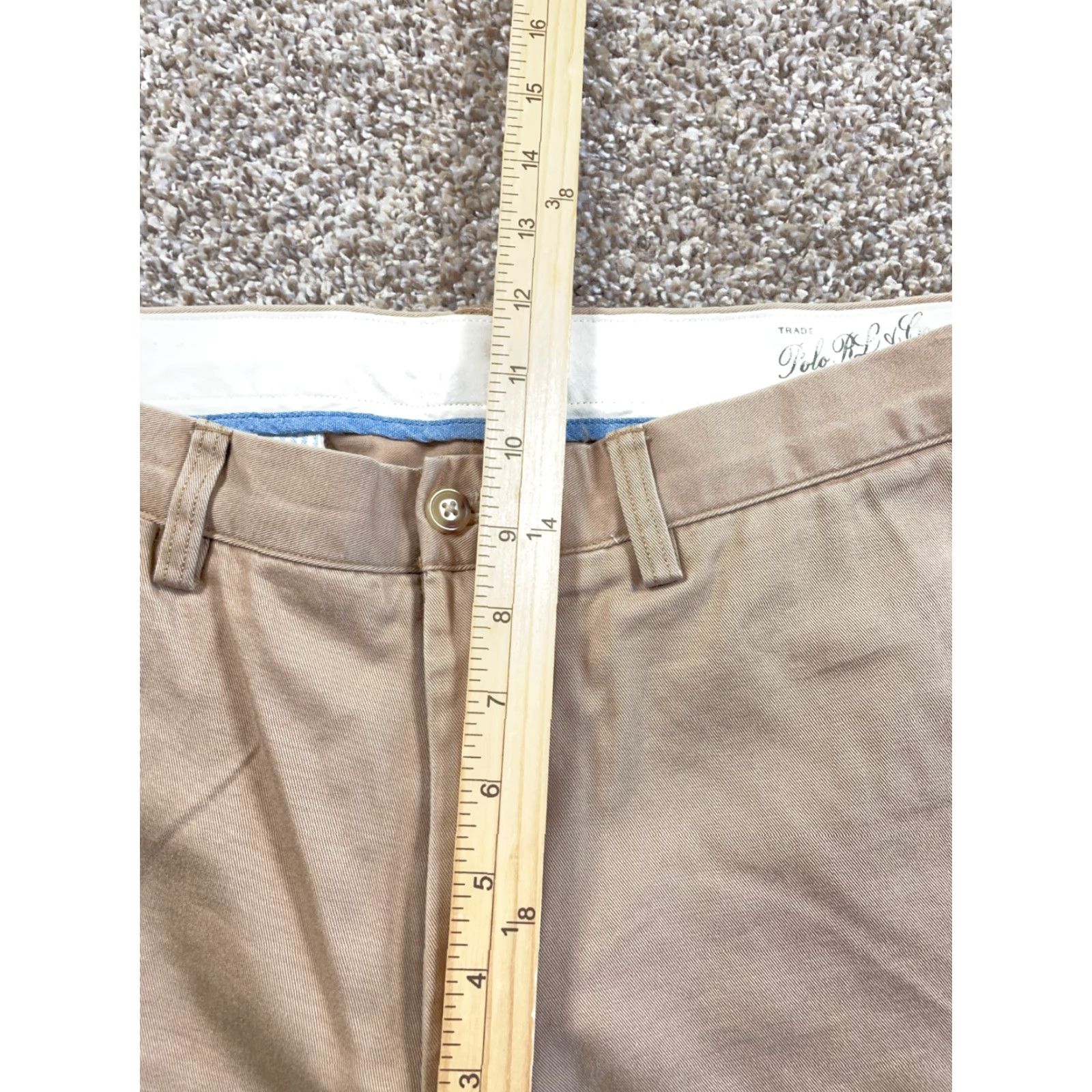 Polo Ralph Lauren VINTAGE Polo Ralph Lauren Chino Pants Men’s 33 x 30 Beige Classic Fit Flat Front Cotton Size US XS / EU 42 / 0 - 7 Thumbnail