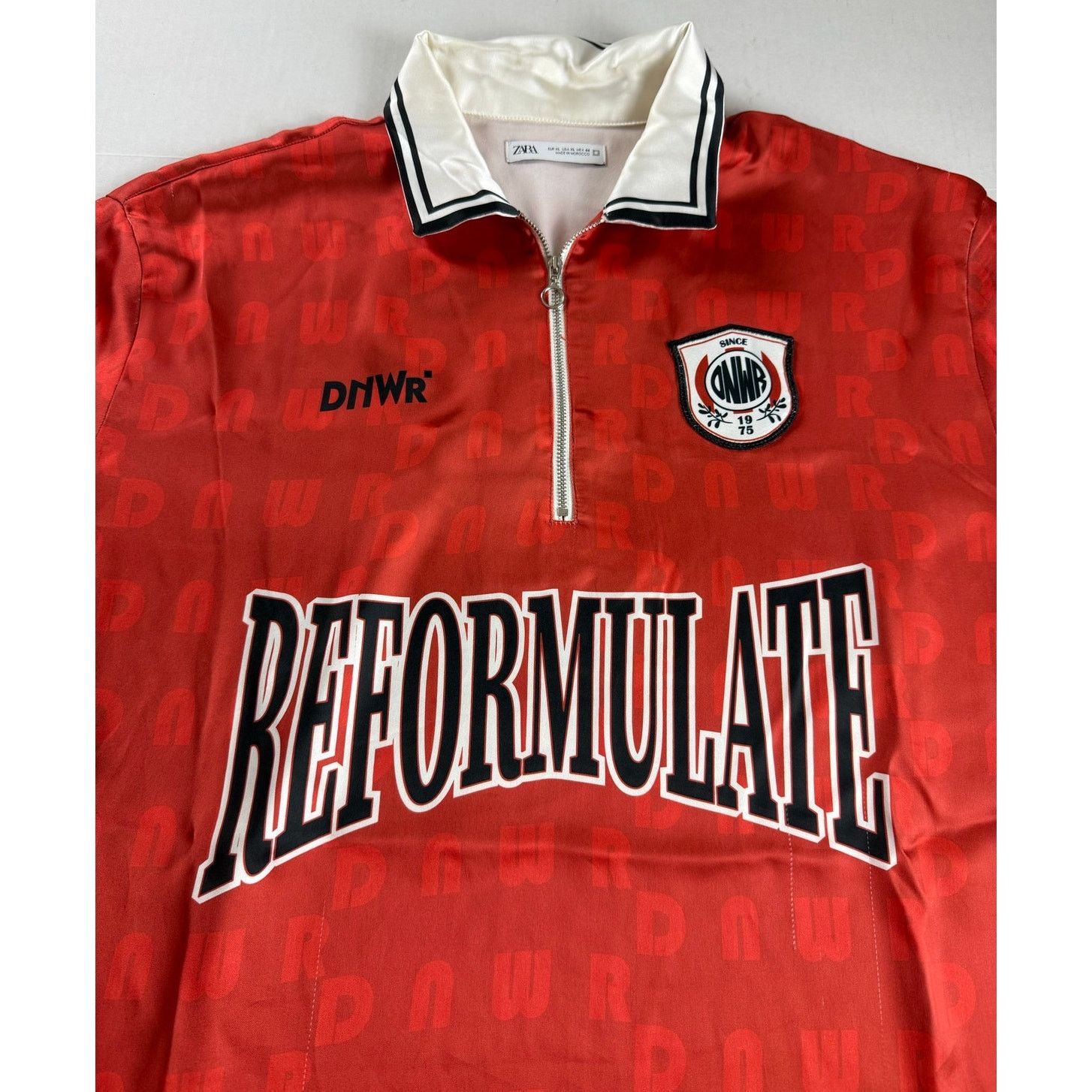 Zara Zara Reformulate Polo Shirt - Red and White - Size XL Size US XL / EU 56 / 4 - 2 Thumbnail